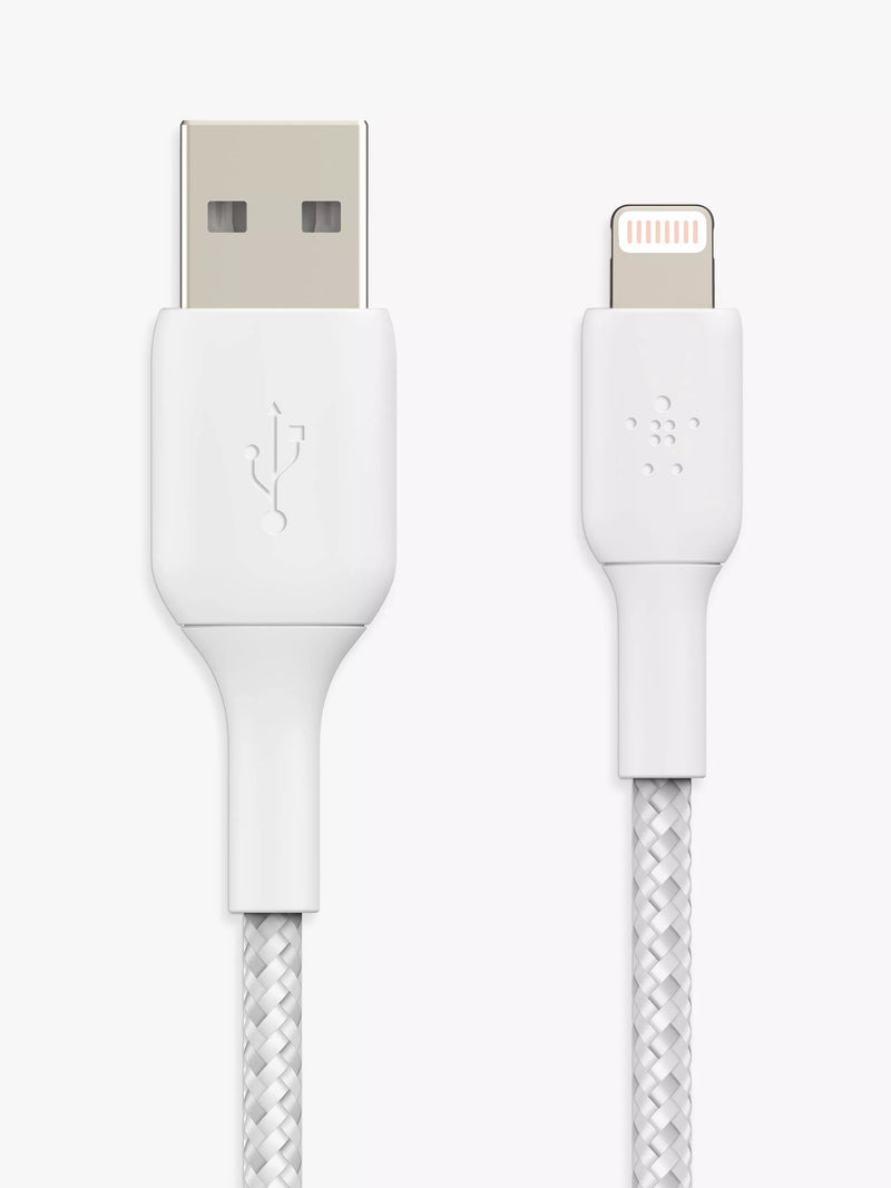 Belkin braided Lightning to USB-A cable 1m, imported from the UK