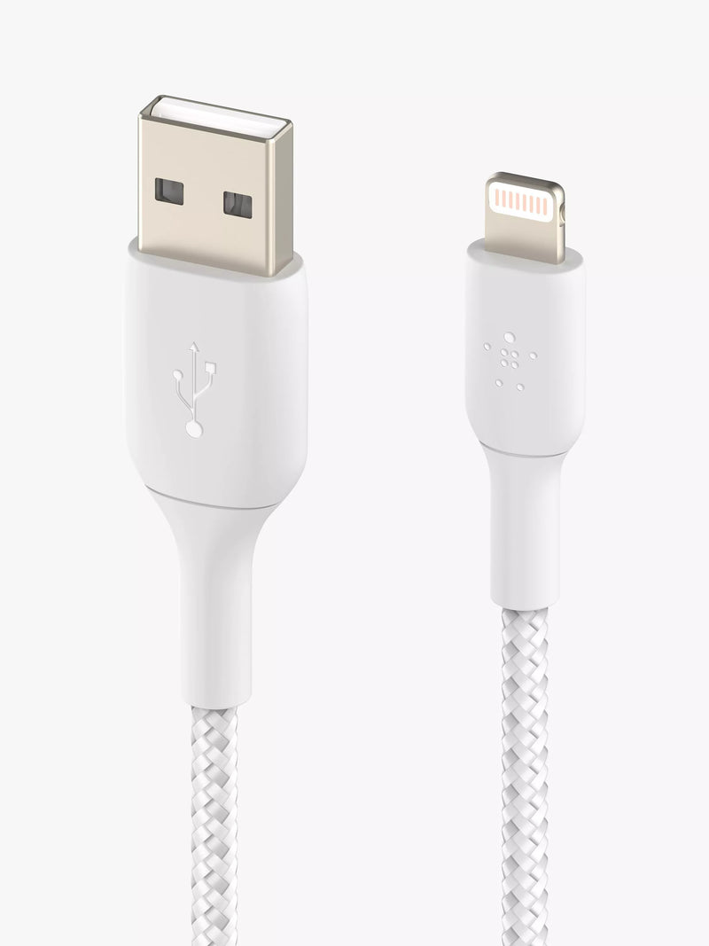Belkin braided Lightning to USB-A cable 1m, imported from the UK