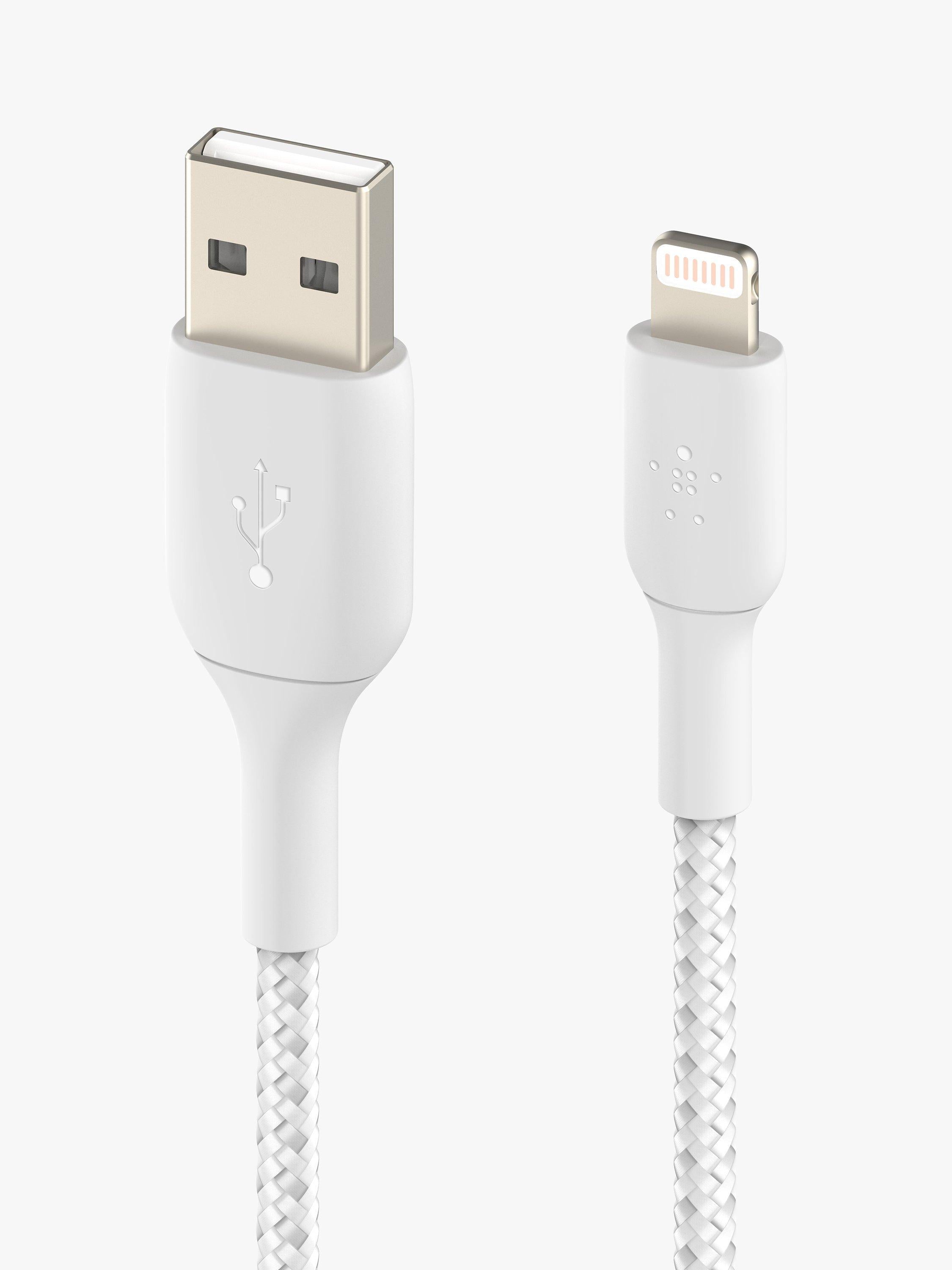 Belkin braided Lightning to USB-A cable 1m, imported from the UK