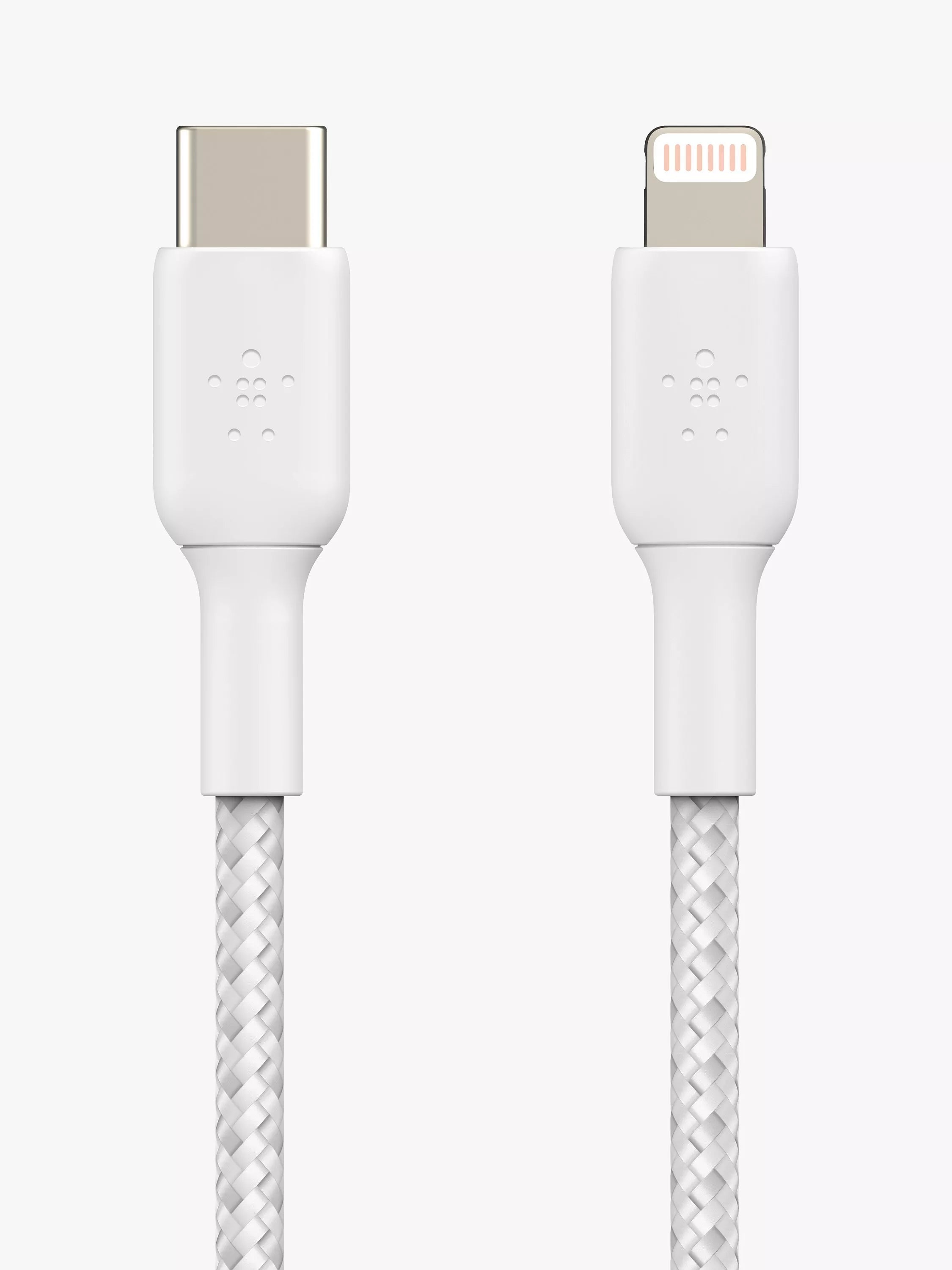 Belkin BoostCharge braided Lightning cable 1m white, UK version