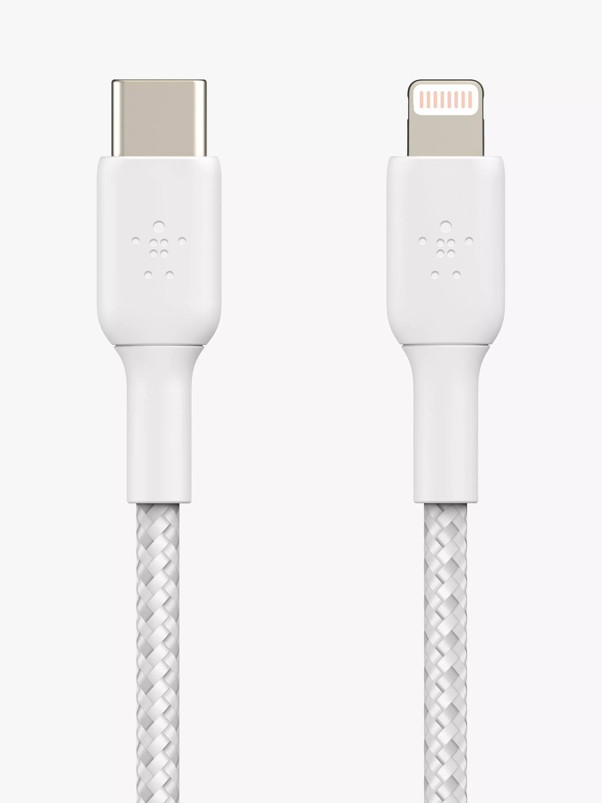 Belkin BoostCharge braided Lightning cable 1m white, UK version