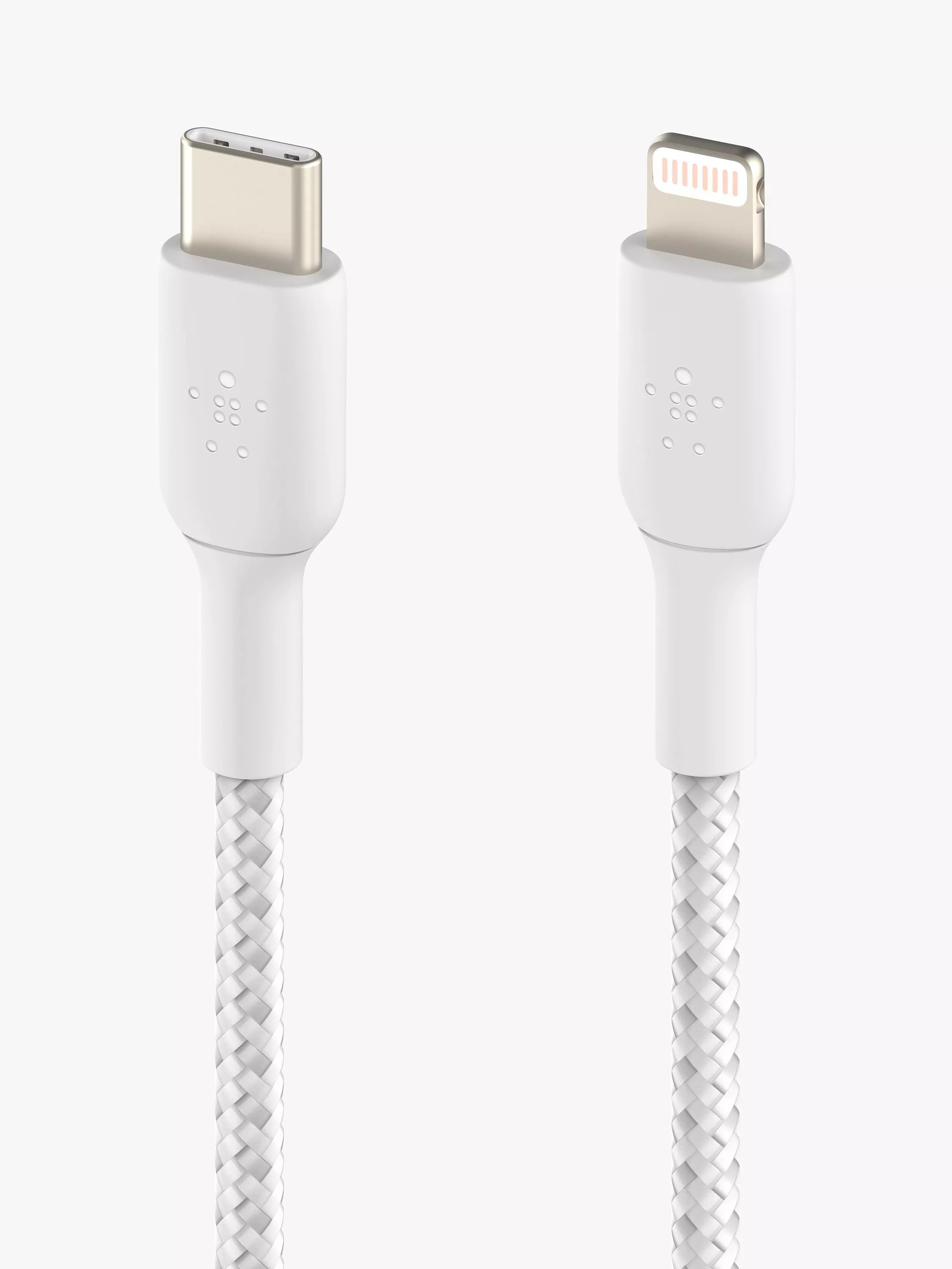 Belkin BoostCharge braided Lightning cable 1m white, UK version