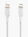 Belkin BoostCharge braided Lightning cable 1m white, UK version