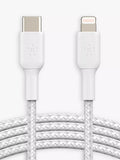 Belkin BoostCharge braided Lightning cable 1m white, UK version