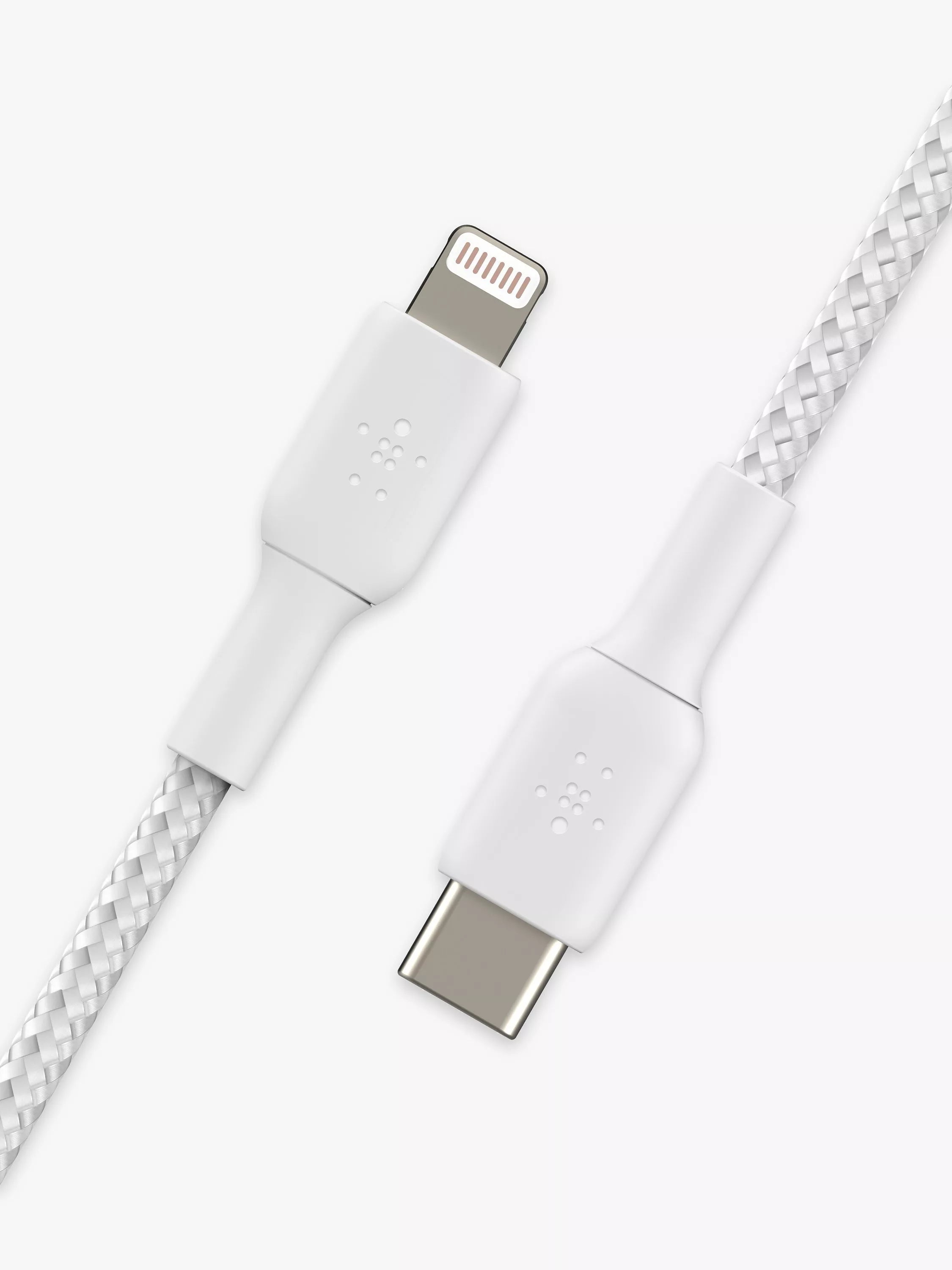 Belkin BoostCharge braided Lightning cable 1m white, UK version