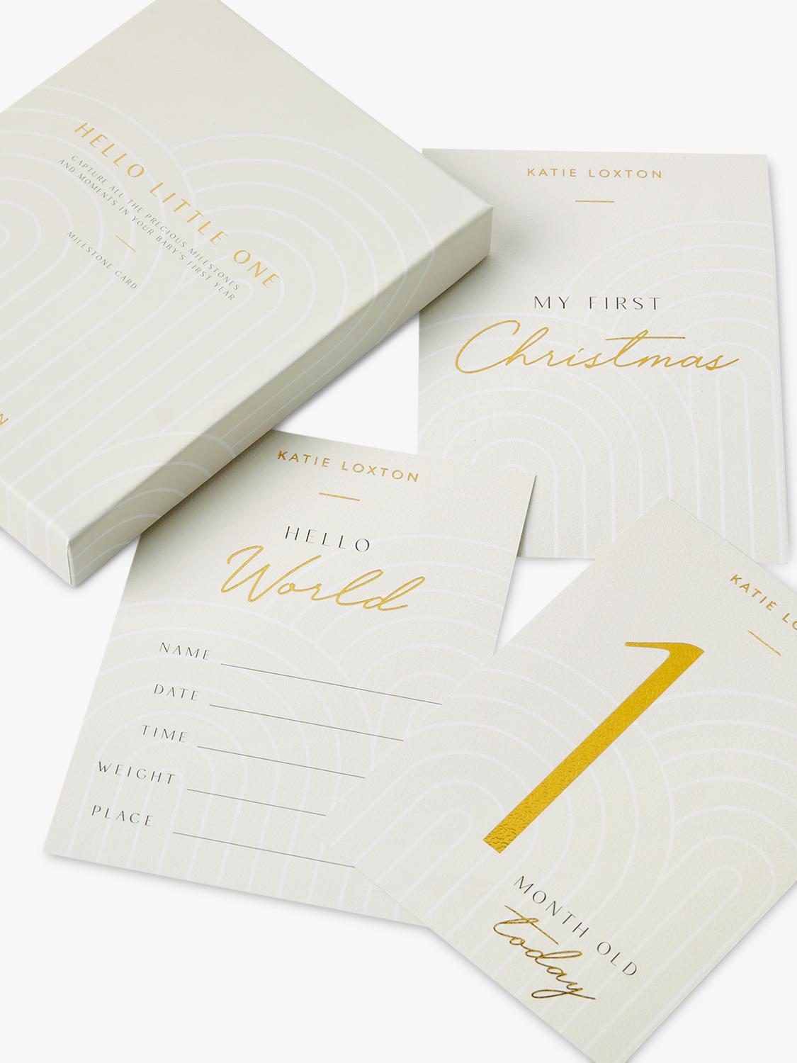 Katie Loxton baby milestone cards 16 monthly cards (British brand)