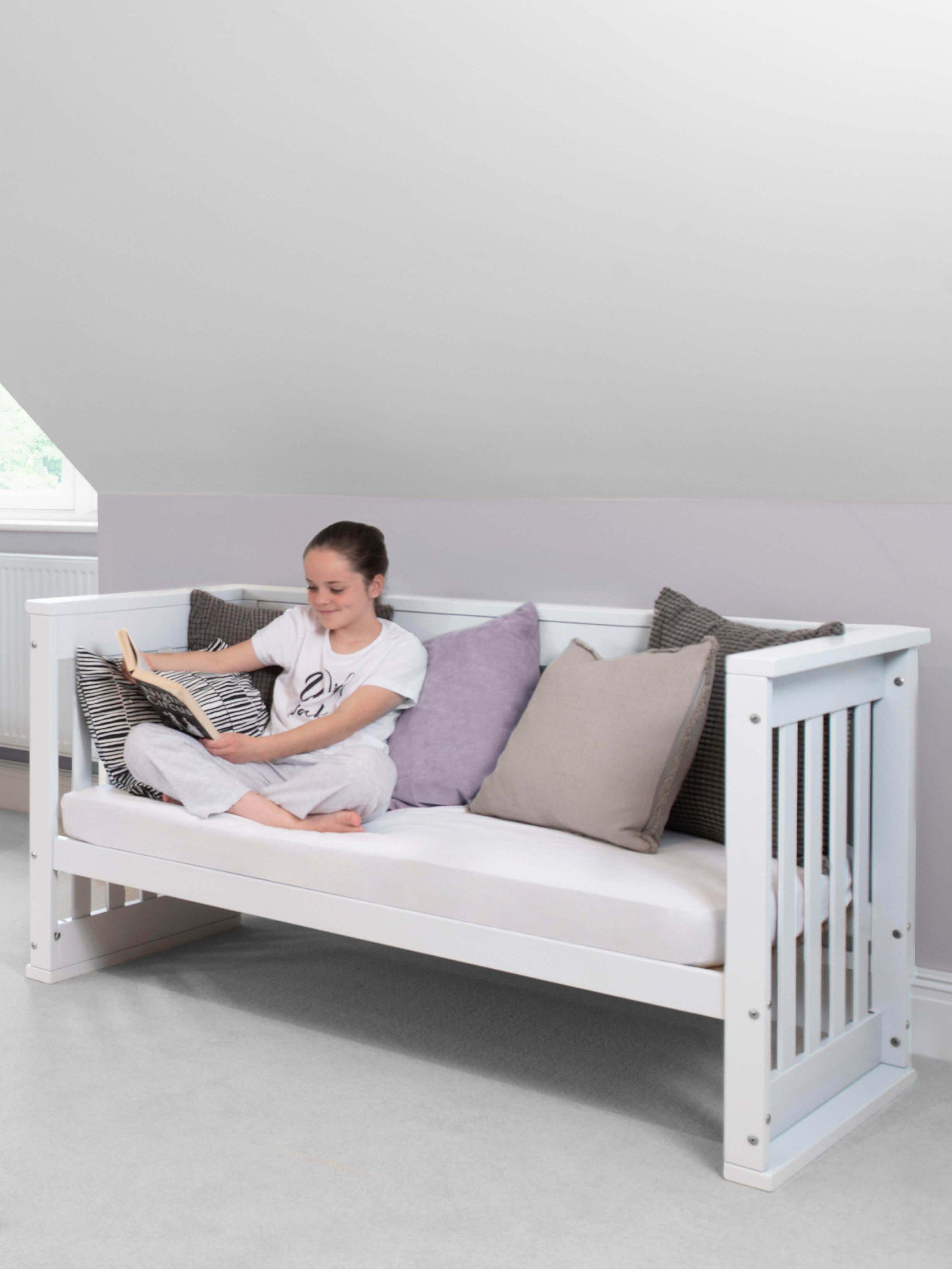 Boori Eton Convertible Plus Cotbed and 3 Drawer Dresser Bundle, White