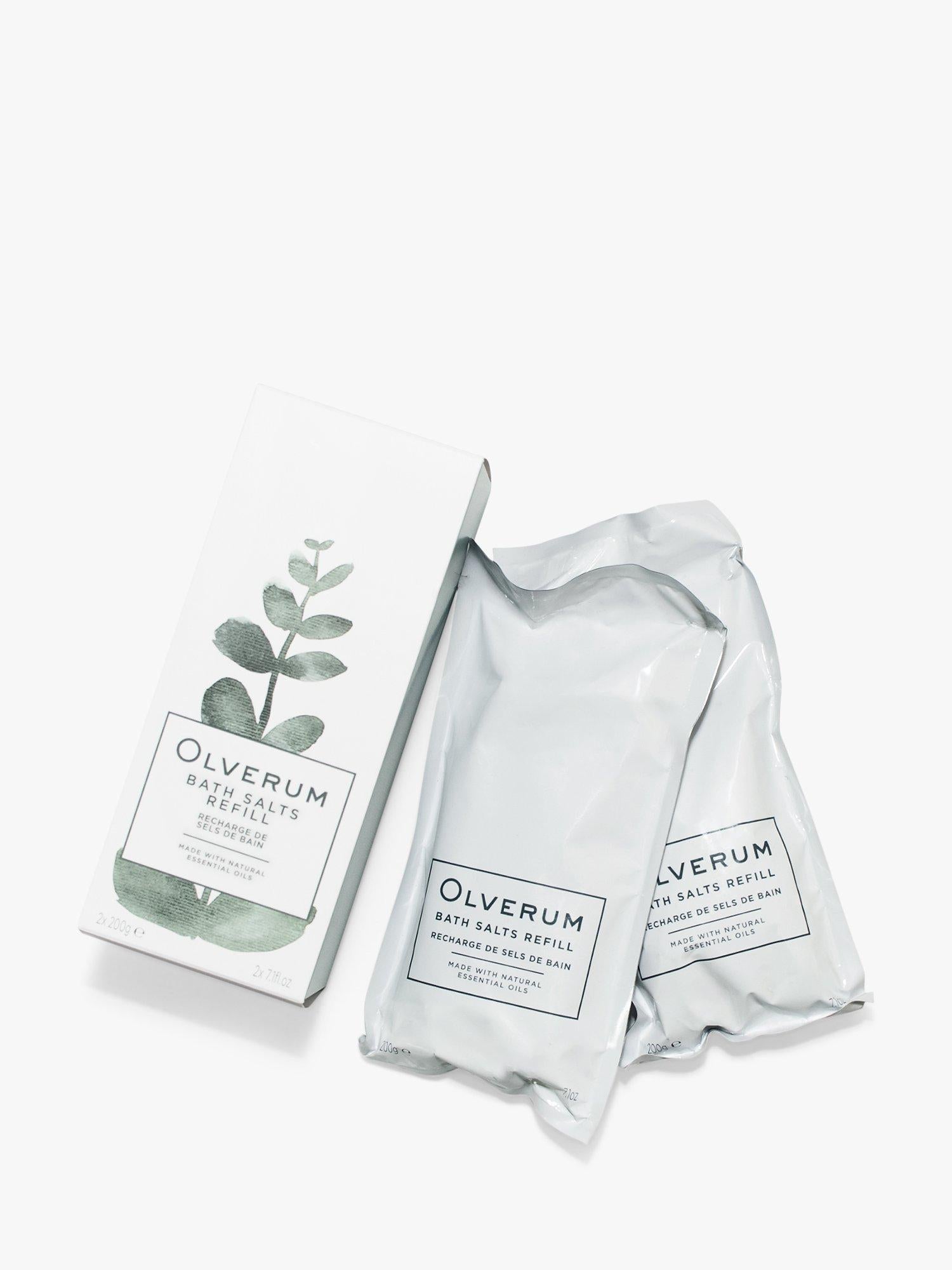 Olverum bath salts double refill 400g, imported from the UK