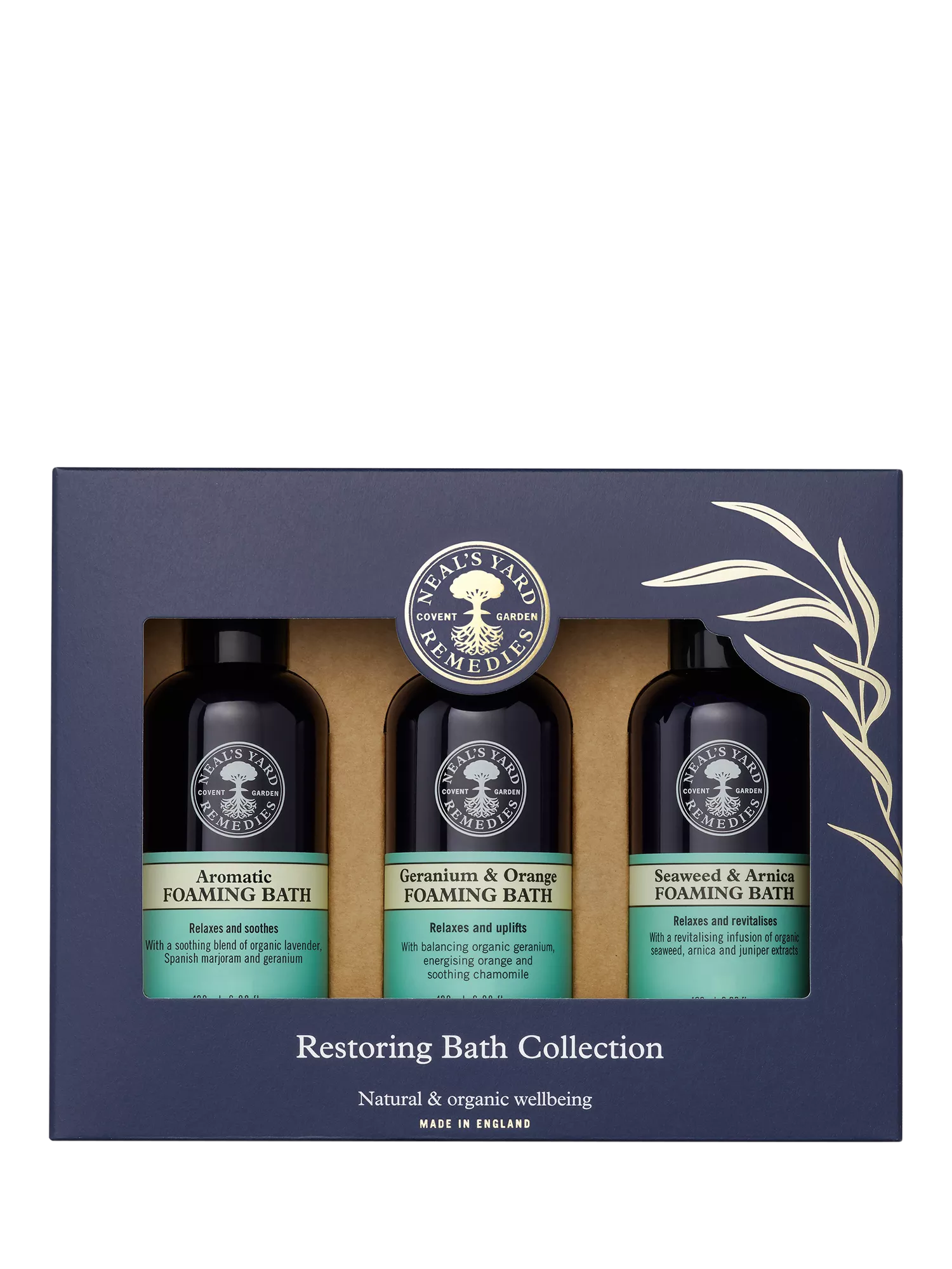 Neal's Yard Remedies bath collection 3x100ml, imported from the UK