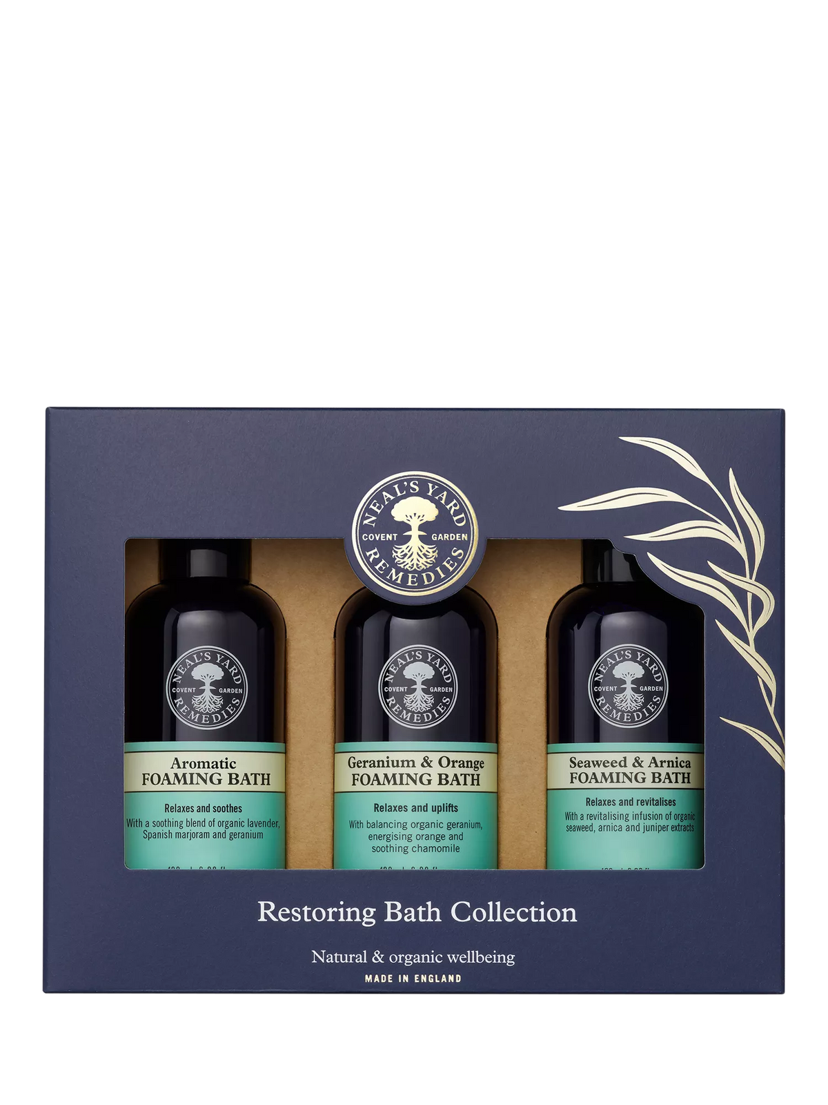 Neal's Yard Remedies bath collection 3x100ml, imported from the UK