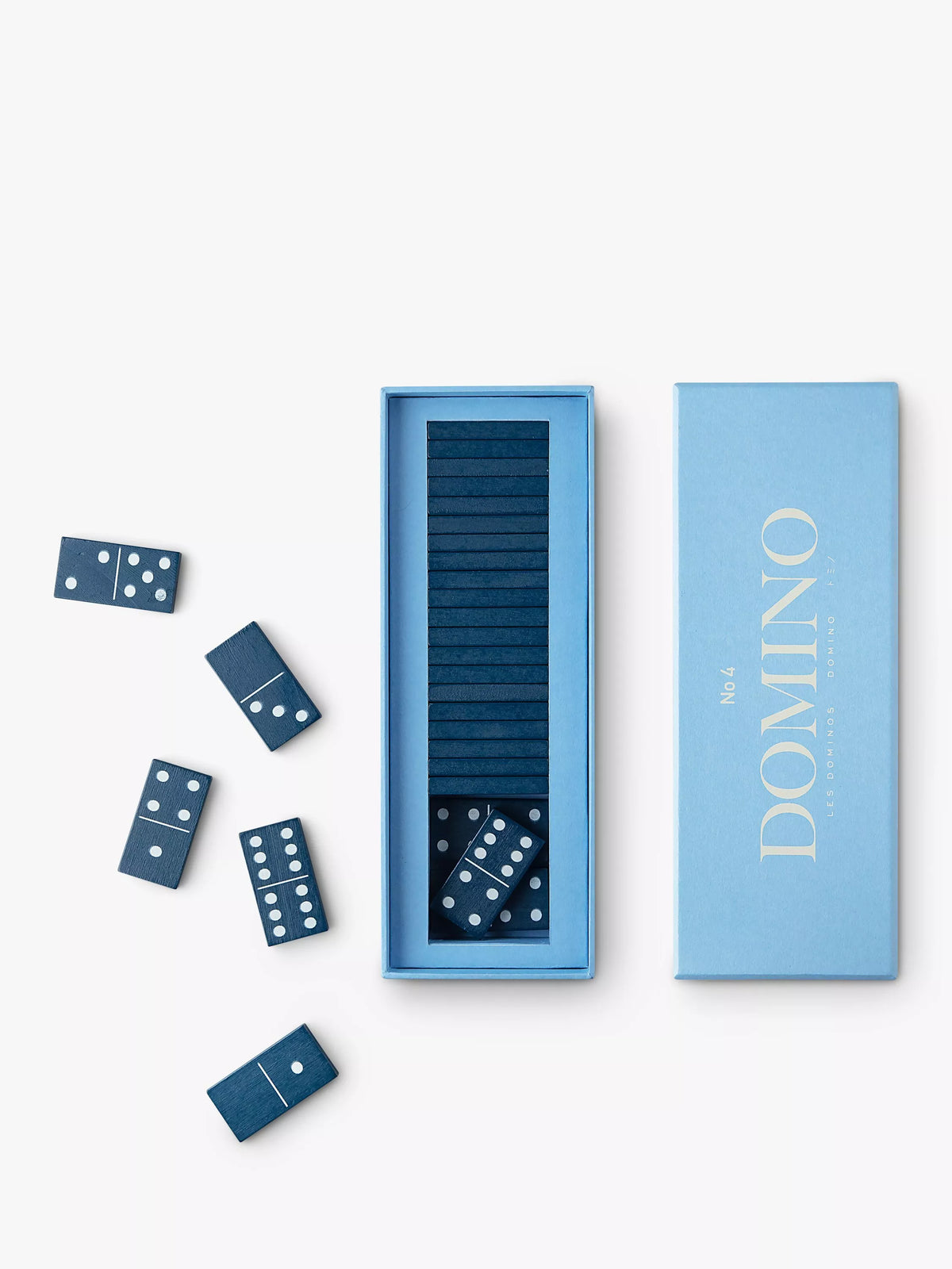 PRINTWORKS Classic Dominoes wooden game set, UK version