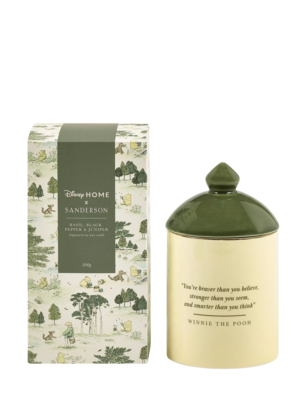 Disney and Sanderson Winnie The Pooh scented candle in ceramic jar, 769g - British product