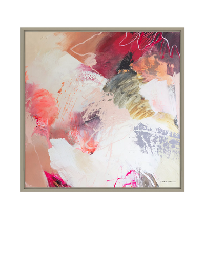 John Lewis John Lewis Natasha Barnes 'All My Love' Framed Canvas Print, Multi, 106 x 106cm- Buy online at McGrocer