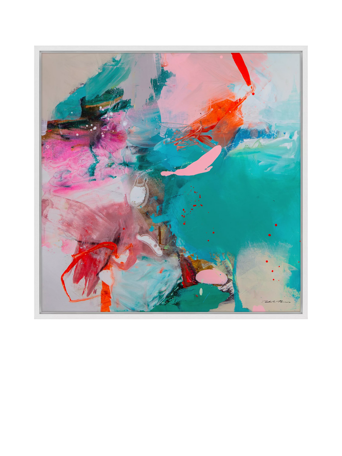 John Lewis Natasha Barnes Wash Over Me framed canvas print 106cm - British product
