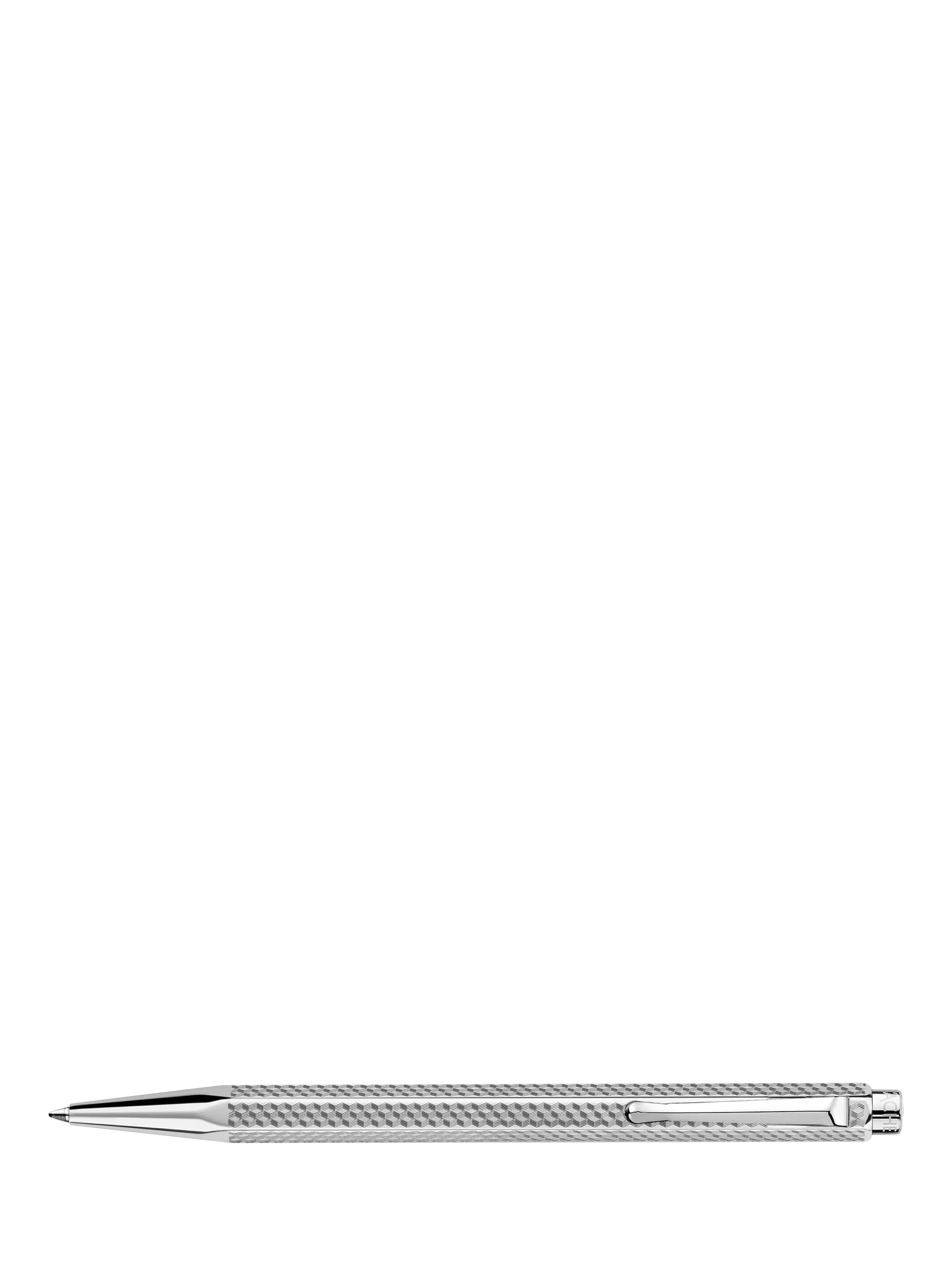 Caran d'Ache Ecridor Cubrik ballpoint pen platinum finish - British product