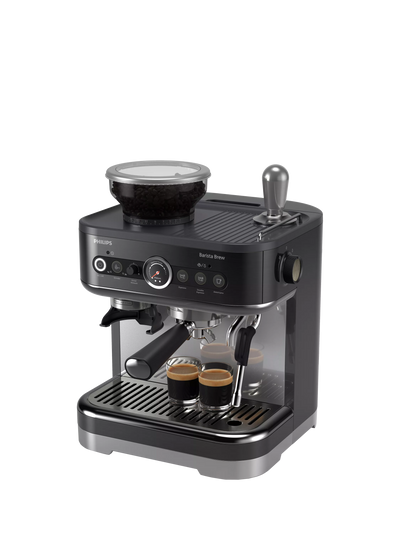 John Lewis Philips PSA3218/10 Barista Brew Semi-Automatic Espresso Machine Black- Buy online at McGrocer