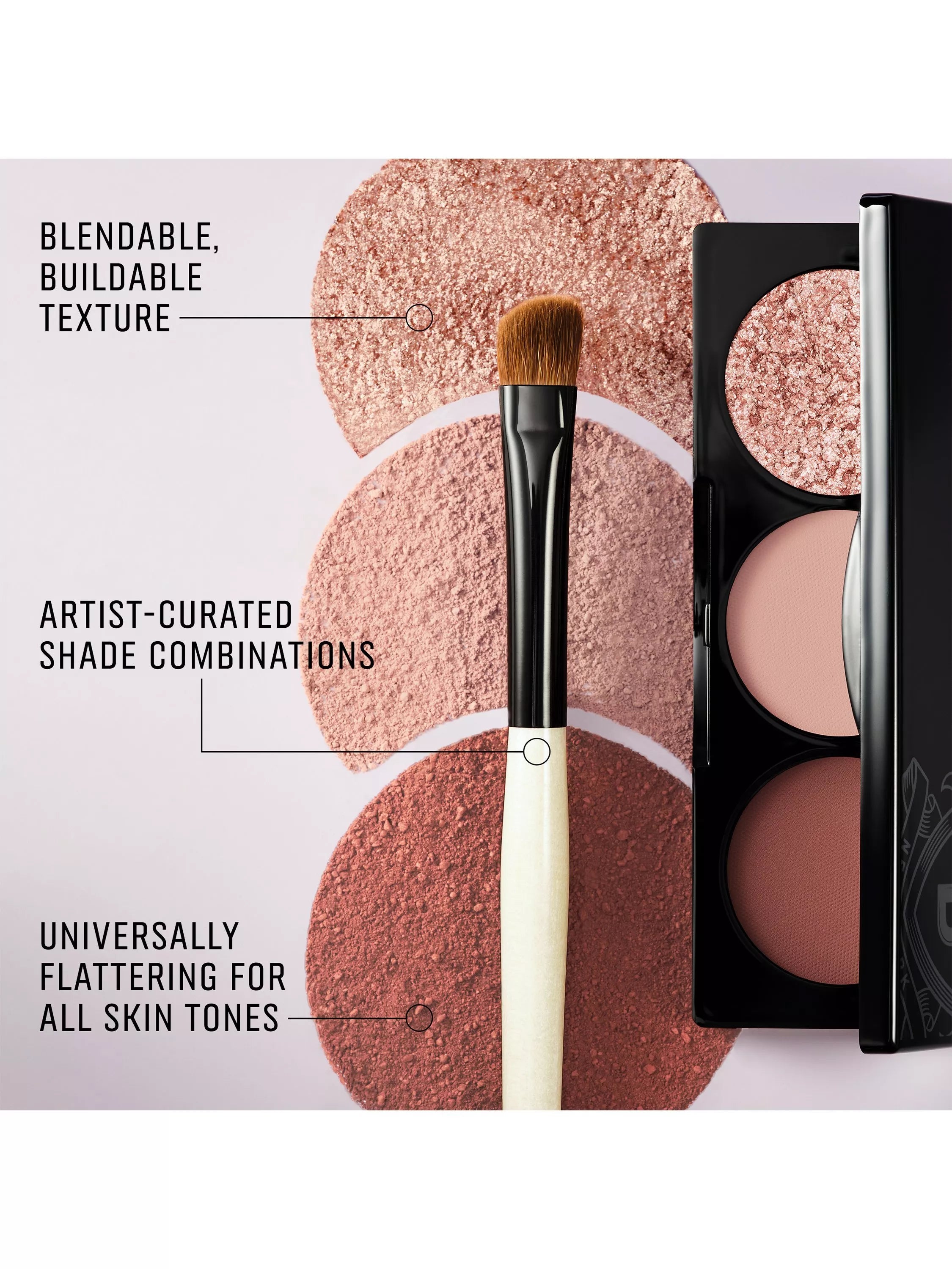 Bobbi Brown Eyeshadow Trio Palette in Soft Coral - British product