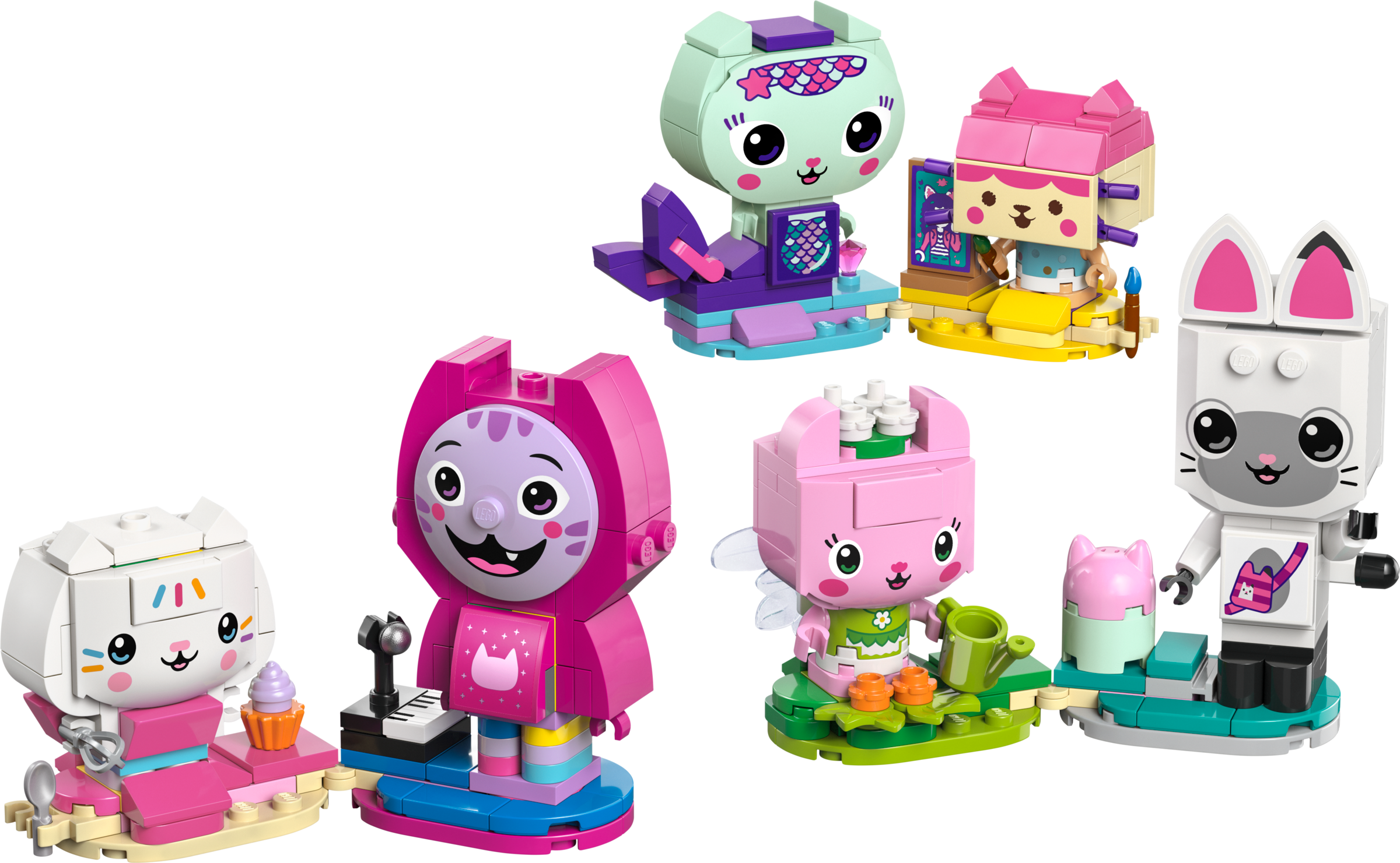 LEGO Gabby's Brick-Built Cat Friends building set 324 pieces - British product