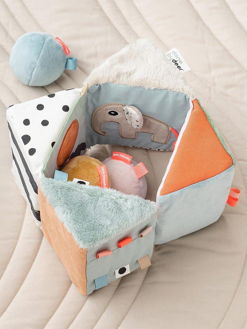 Done by Deer fold-out sensory cube for babies - British product