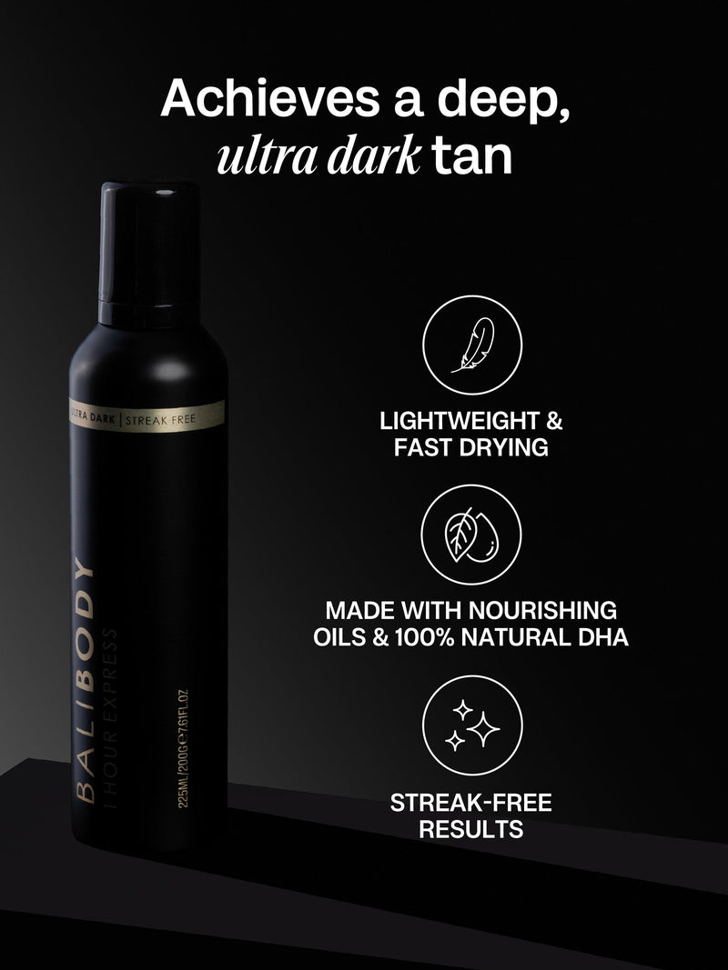Bali Body self tan mousse Ultra Dark Express 225ml - British product