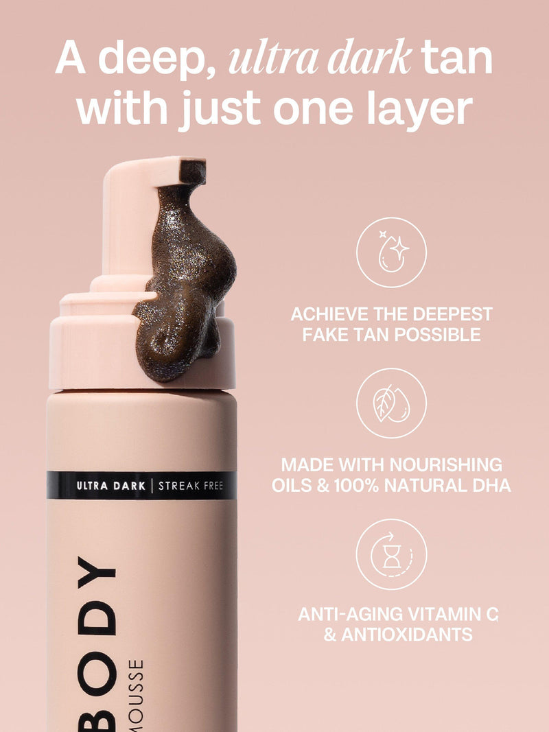 Bali Body Ultra Dark self tanning mousse 200ml, imported from the UK