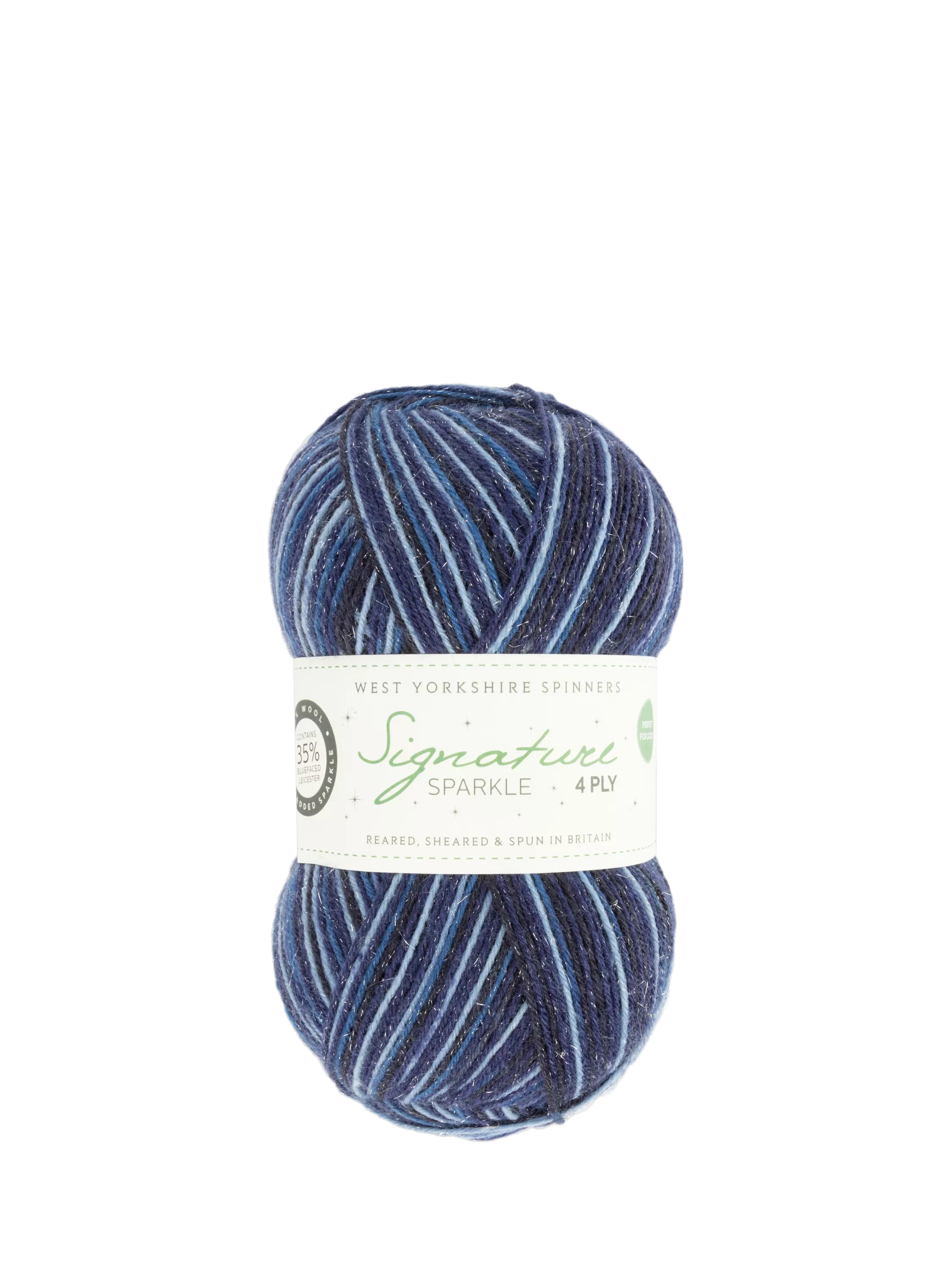 Sparkle 4 Ply Knitting Yarn with British Wool and Nylon, 100g