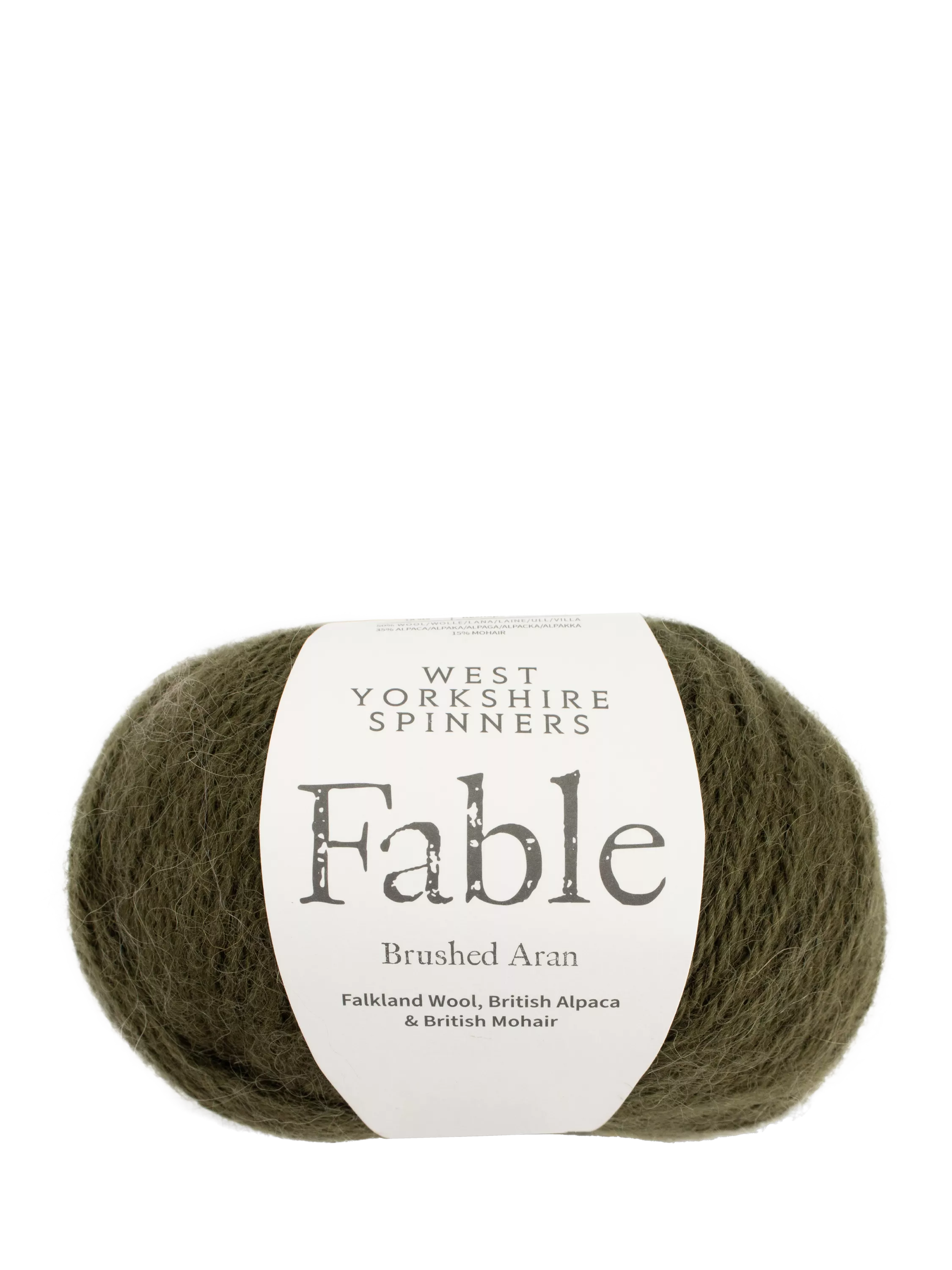 West Yorkshire Spinners Fable Aran Knitting Yarn, 100g, Moss