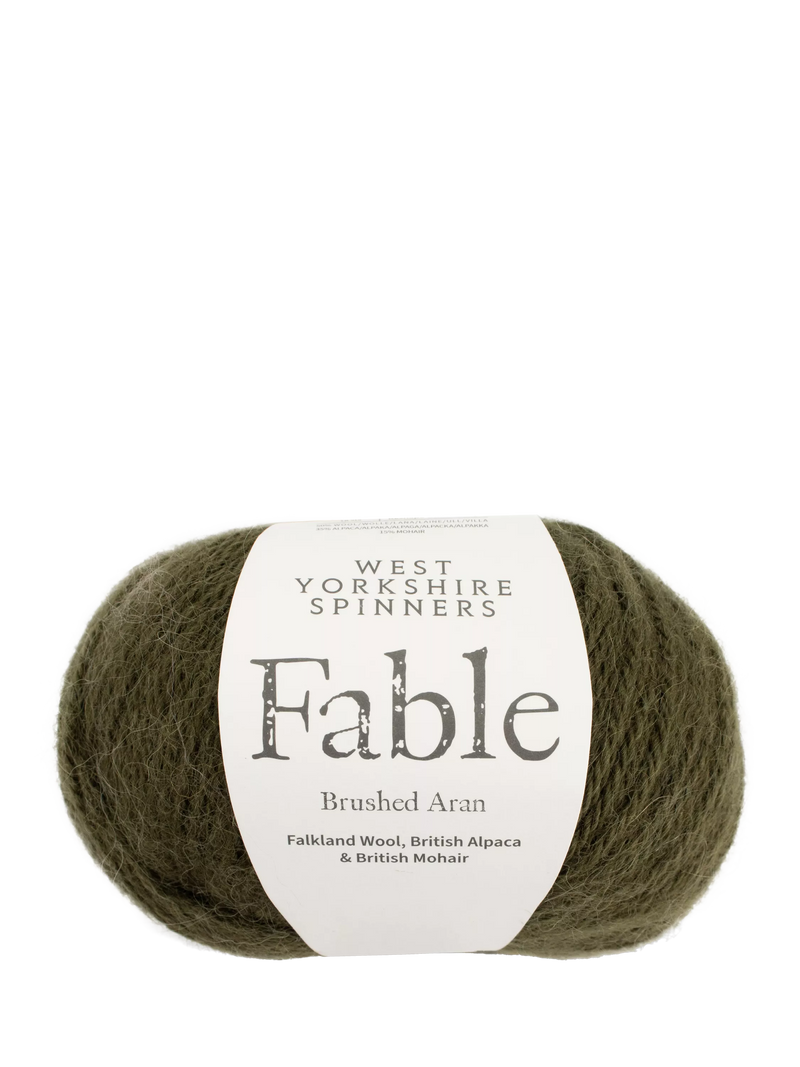 West Yorkshire Spinners Fable Aran Knitting Yarn, 100g, Moss