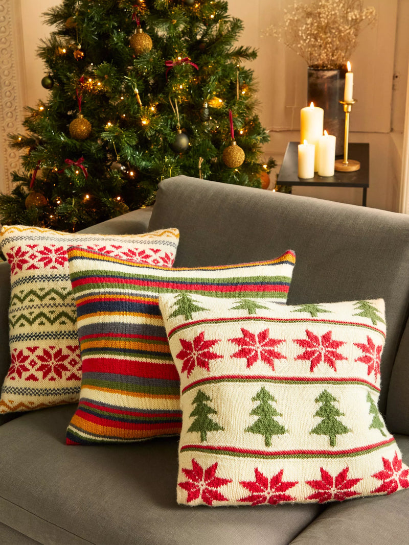 West Yorkshire Spinners festive home collection knitting and crochet pattern book (British brand)