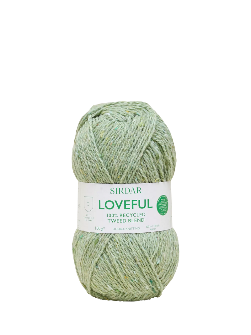 Sirdar Loveful Recycled Tweed DK knitting yarn 102g - British product