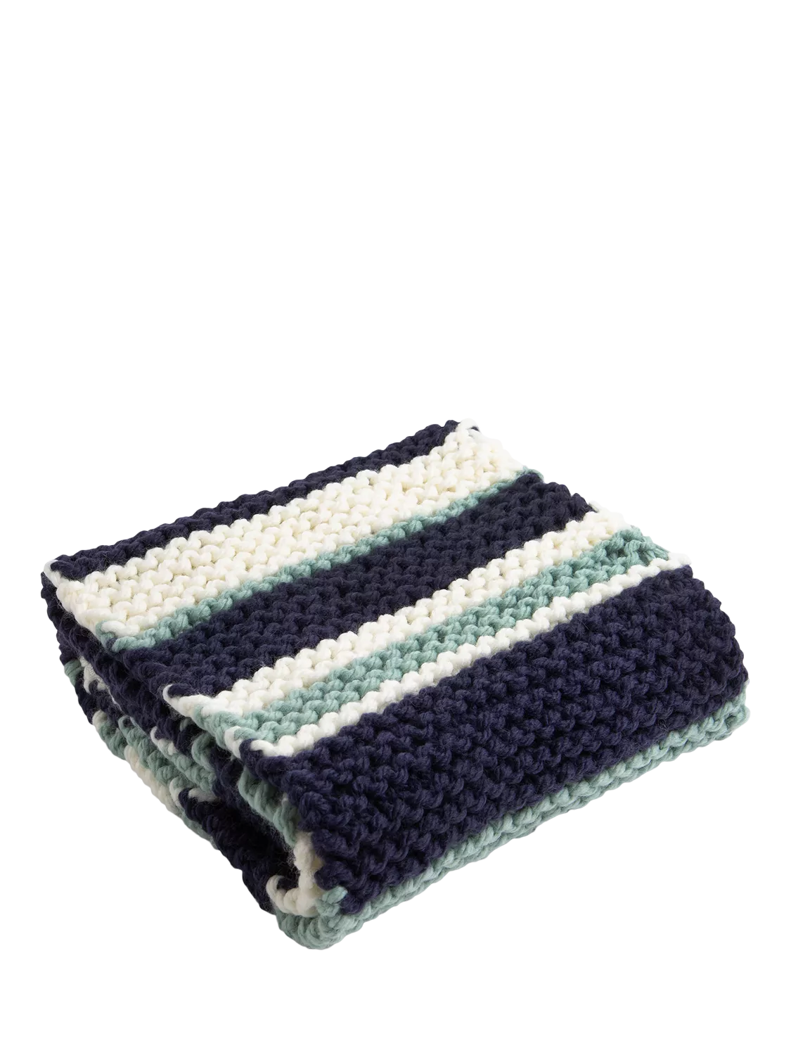 Wool Couture garter stripe scarf knitting kit (British brand)