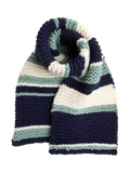 Wool Couture garter stripe scarf knitting kit (British brand)