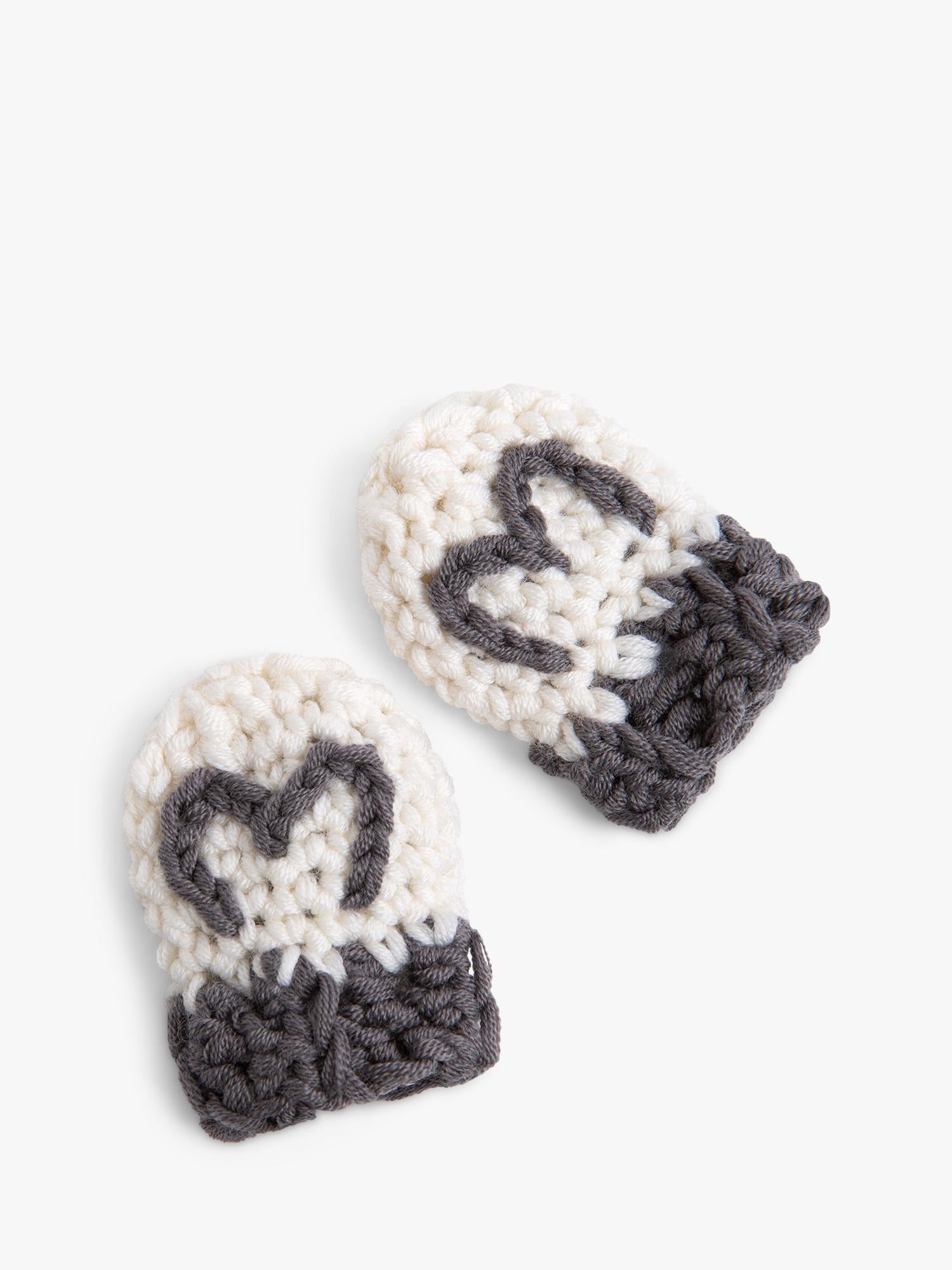 Wool Couture baby hat and mitts crochet kit, UK version