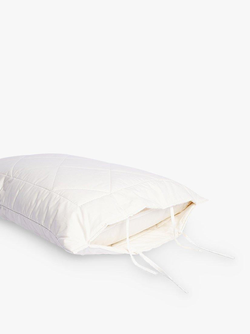 Piglet in Bed Merino wool pillow protector King size white (British brand)