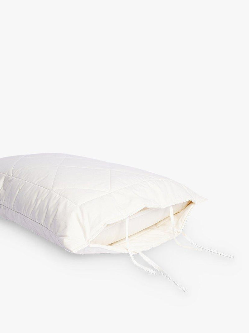 Piglet in Bed Merino wool pillow protector King size white (British brand)