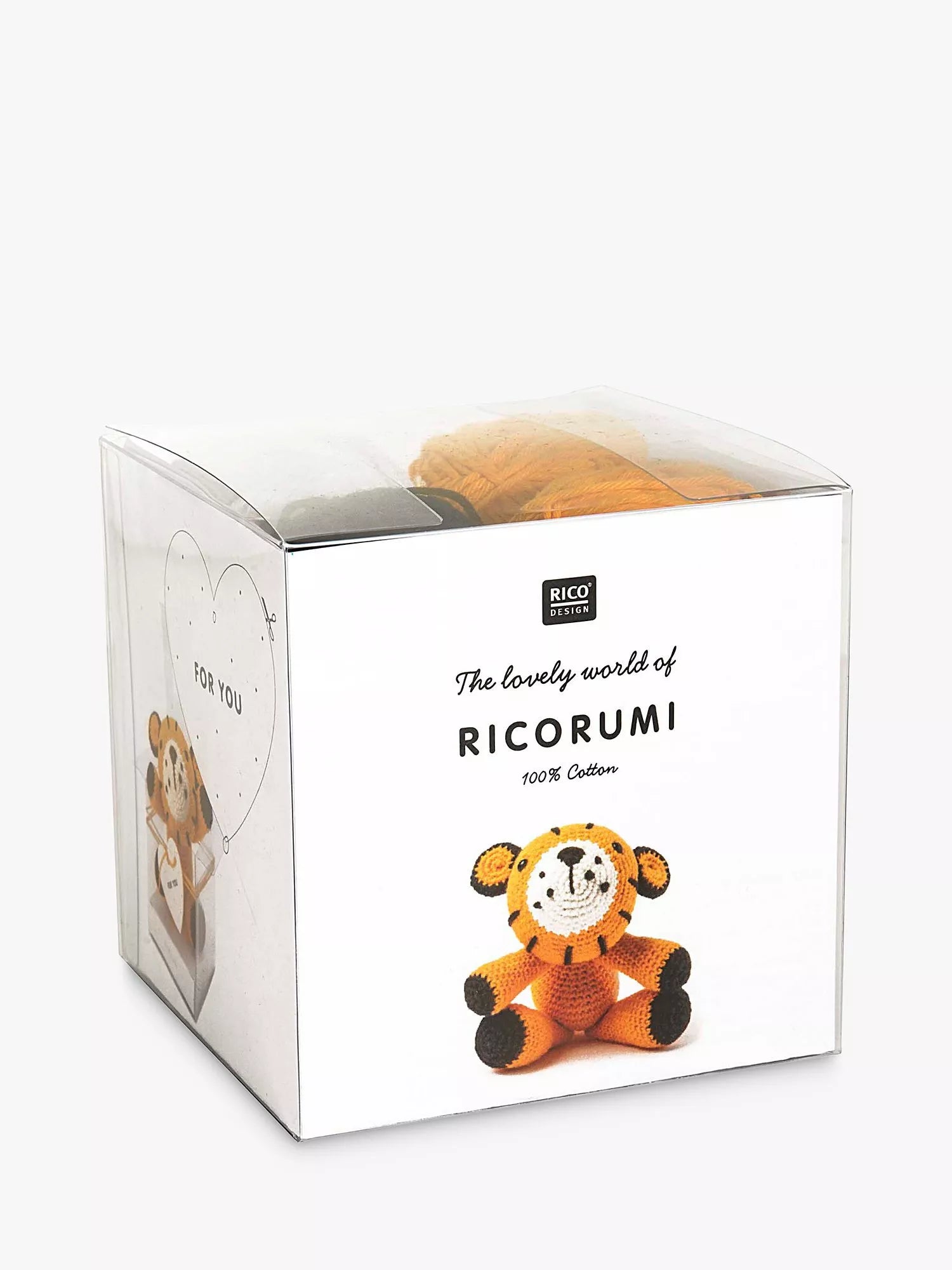 Rico Design Ricorumi tiger crochet kit with yarn and eyes (British brand)