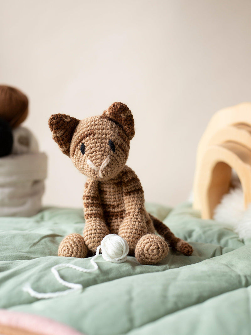 TOFT Lulu Red Tabby Crochet Kit, imported from the UK