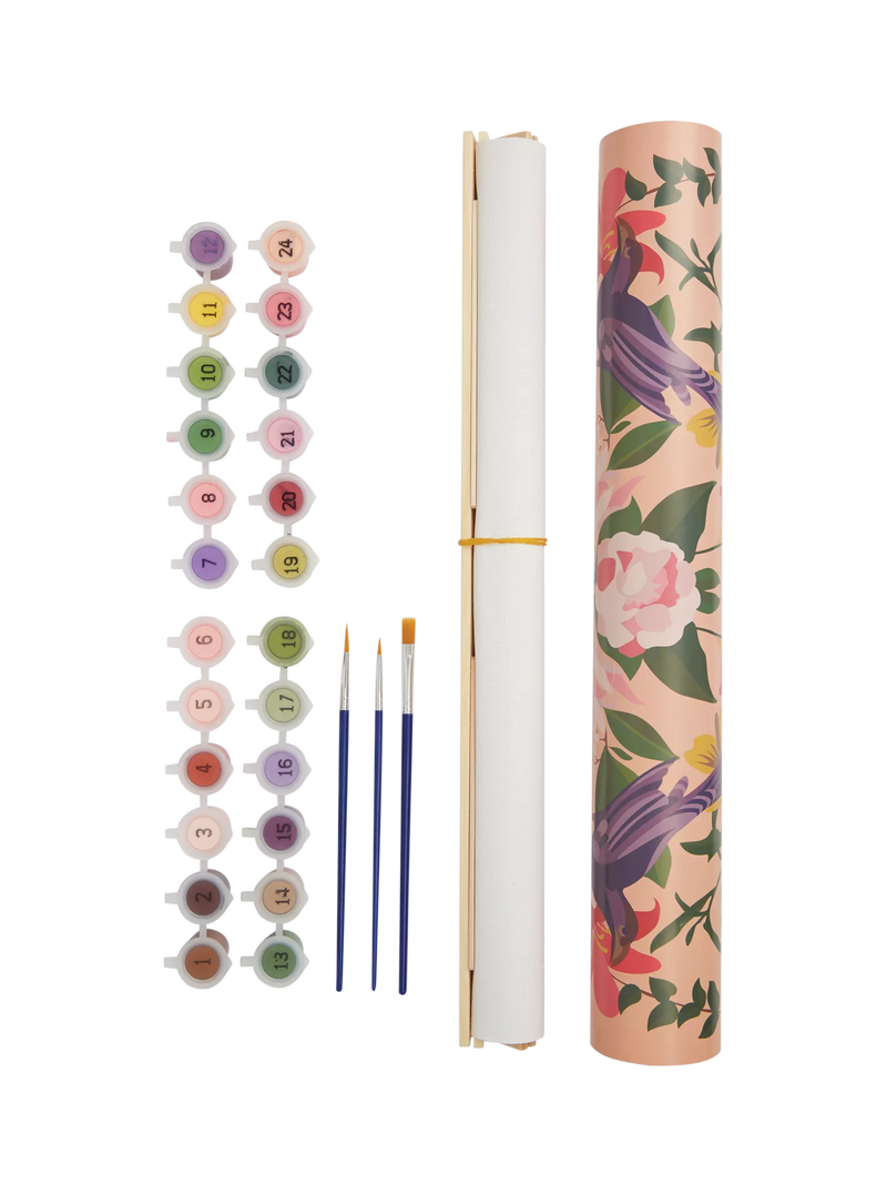 RHS paint by numbers kit floral kaleidoscope, UK version