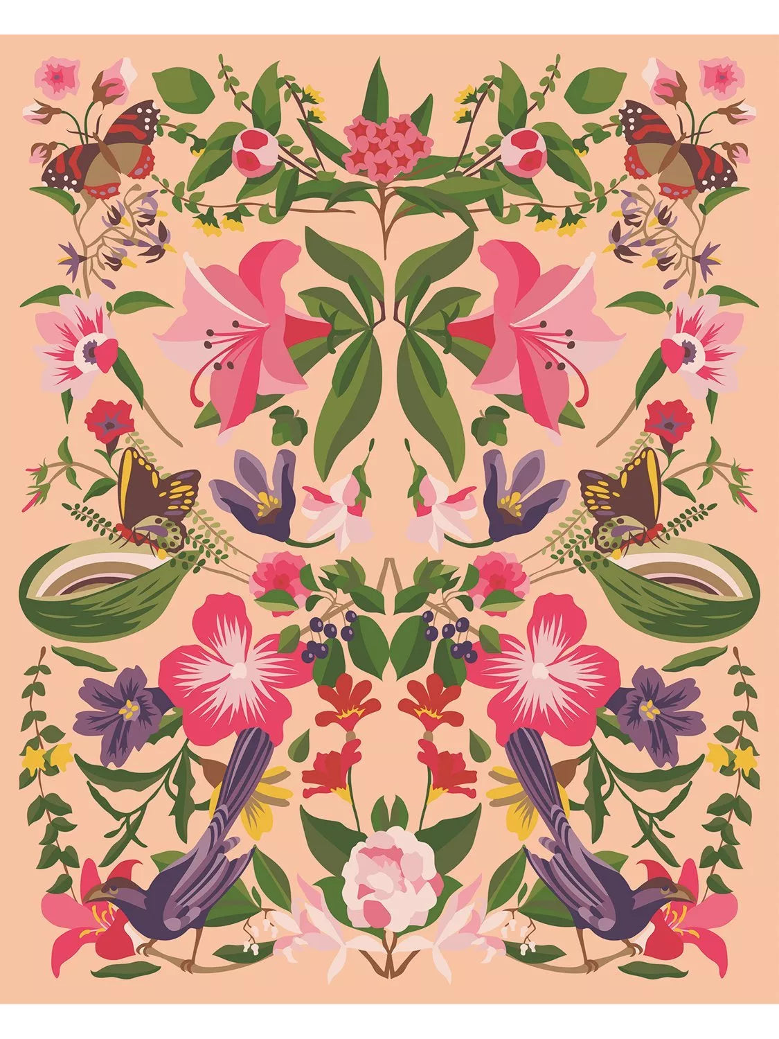 RHS paint by numbers kit floral kaleidoscope, UK version