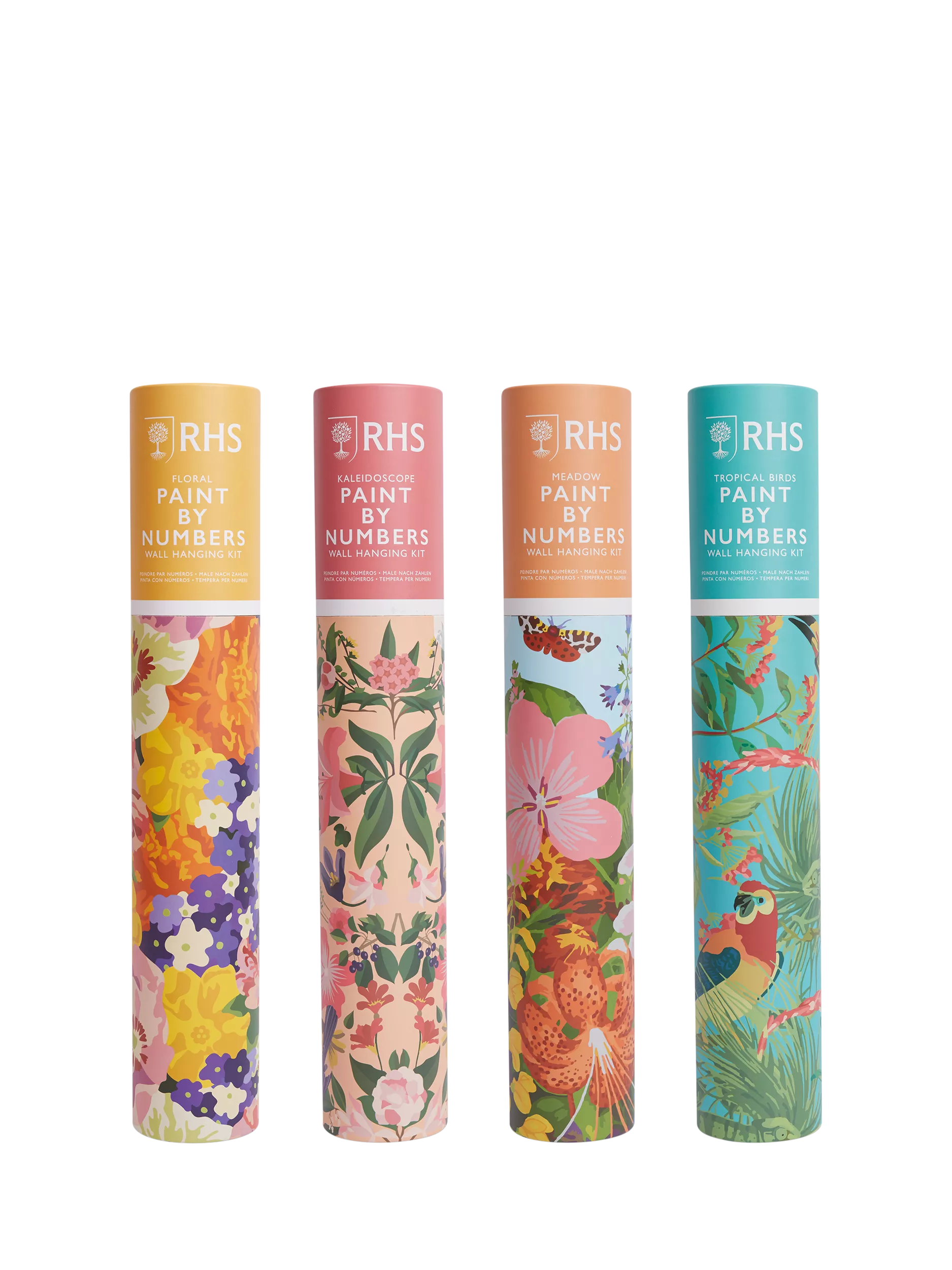 RHS paint by numbers kit floral kaleidoscope, UK version