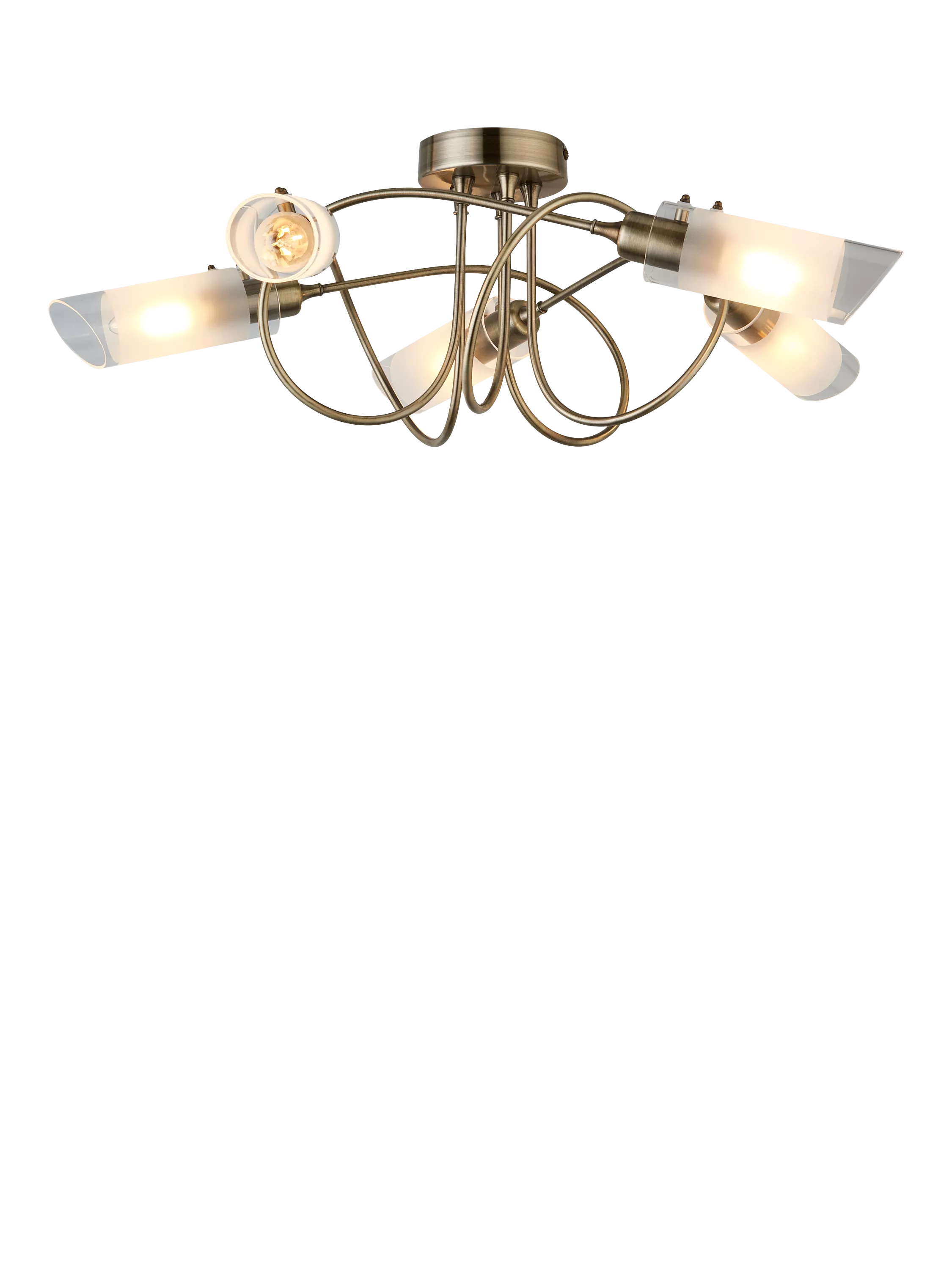 John Lewis Limbo semi flush 5 arm ceiling light, UK version