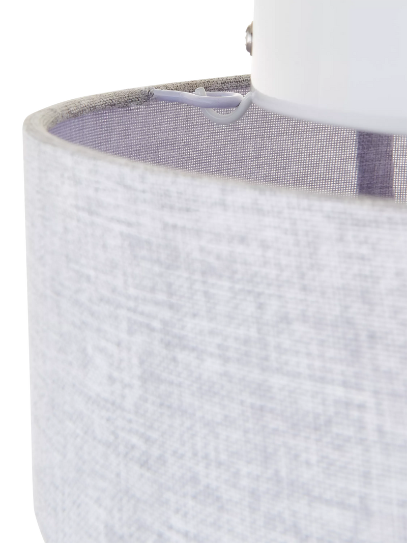 John Lewis grey linen ceiling light, UK version