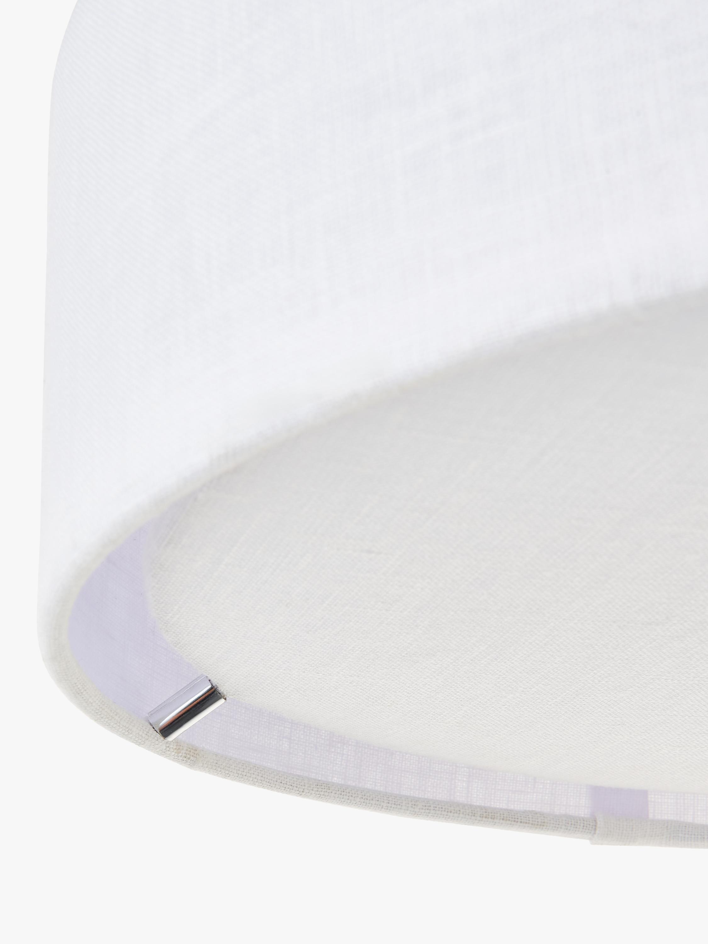 John Lewis linen flush ceiling light white 32.5cm - British product