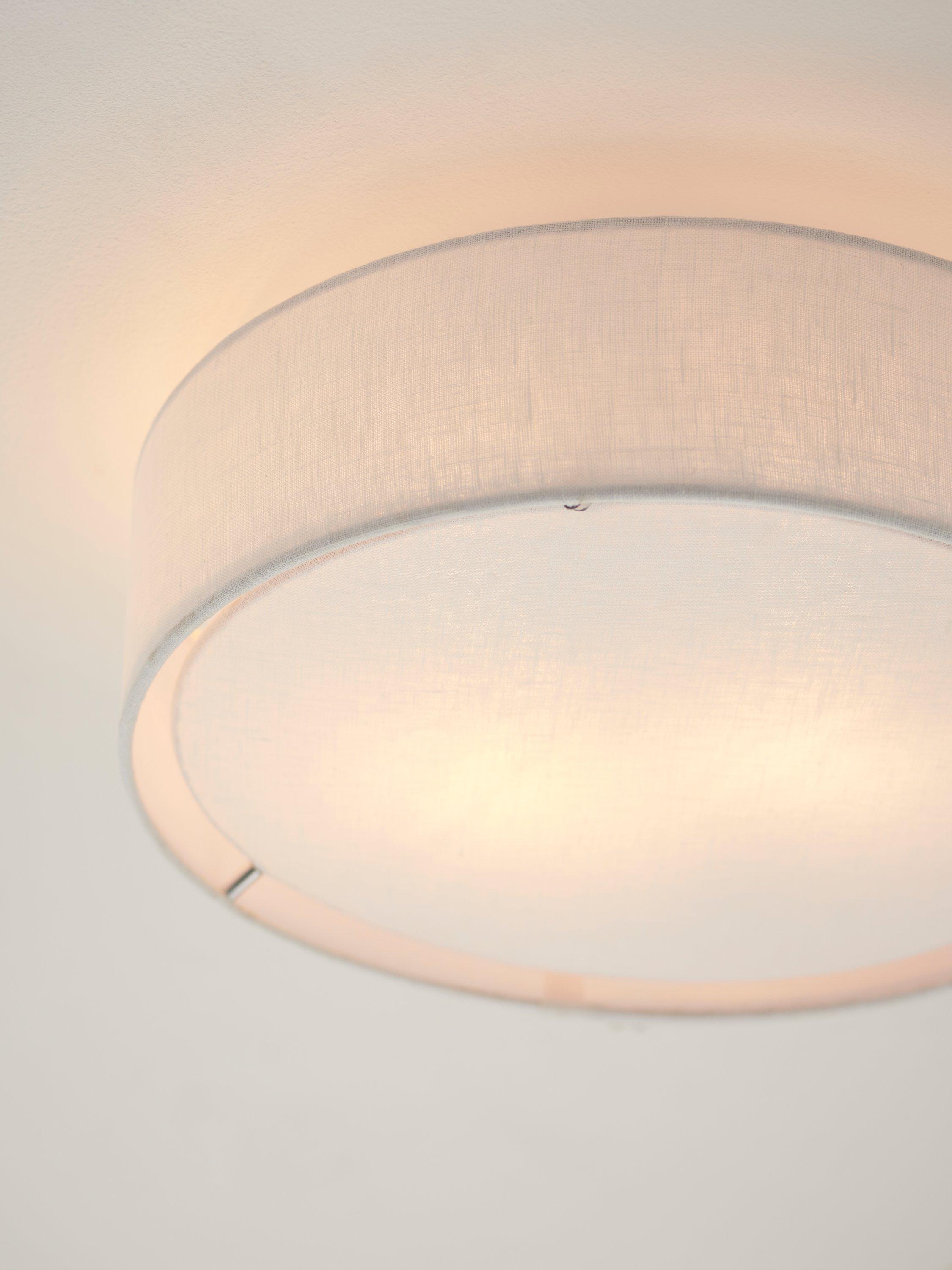 John Lewis linen flush ceiling light white 32.5cm - British product