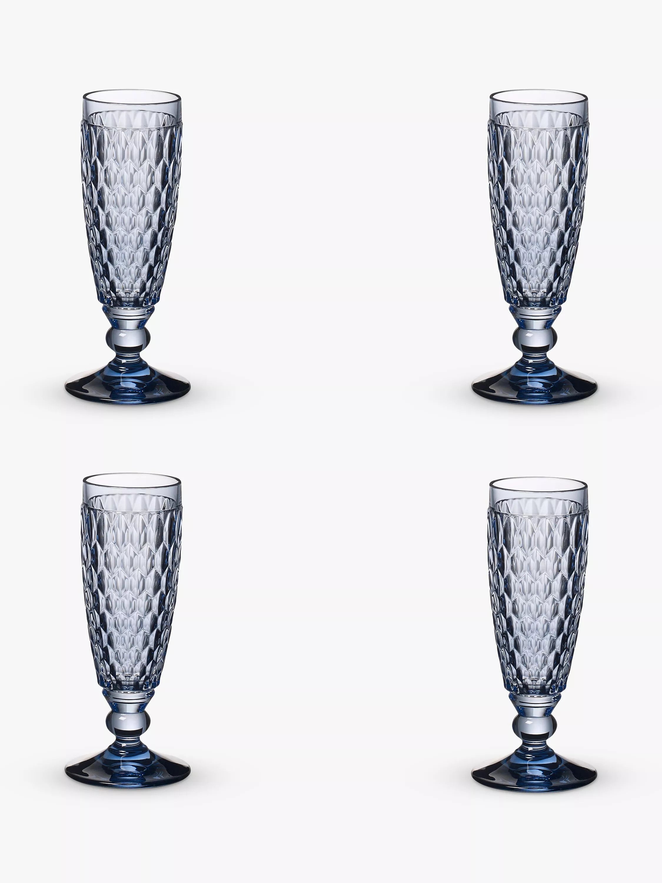 Villeroy & Boch Champagnerflöten Set für 4 Stück, importiert aus dem Vereinigten Königreich