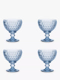 Villeroy & Boch Boston Stemmed Champagne Coupe Glass/ Dessert Bowl, Set of 4, 250ml