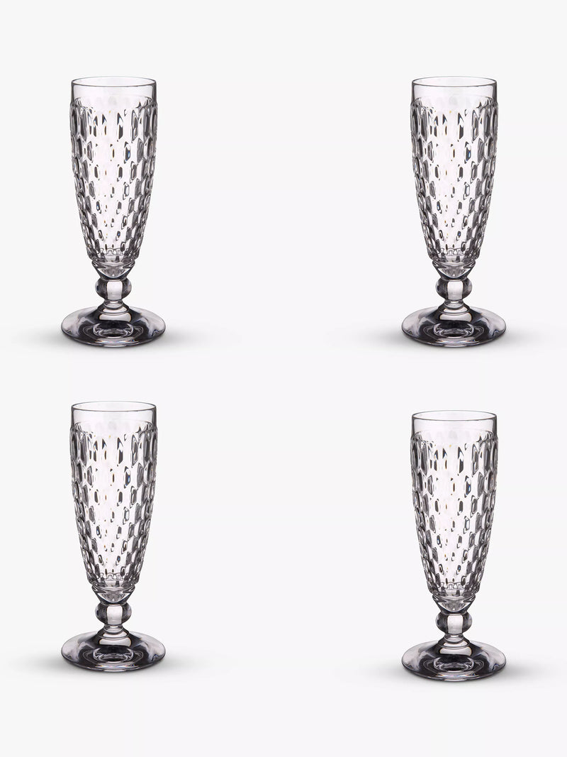Villeroy & Boch Boston Stiel-Champagnerglas Flötenset für 4 Stück 120ml