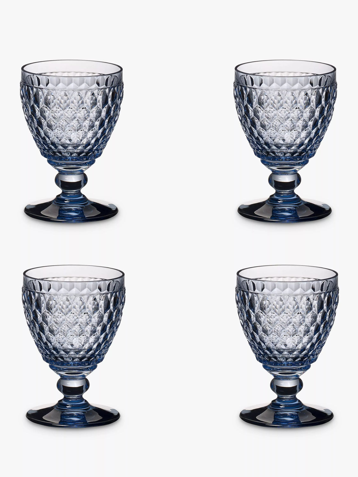 Villeroy & Boch set of 4 stemmed water glasses 250ml - British product