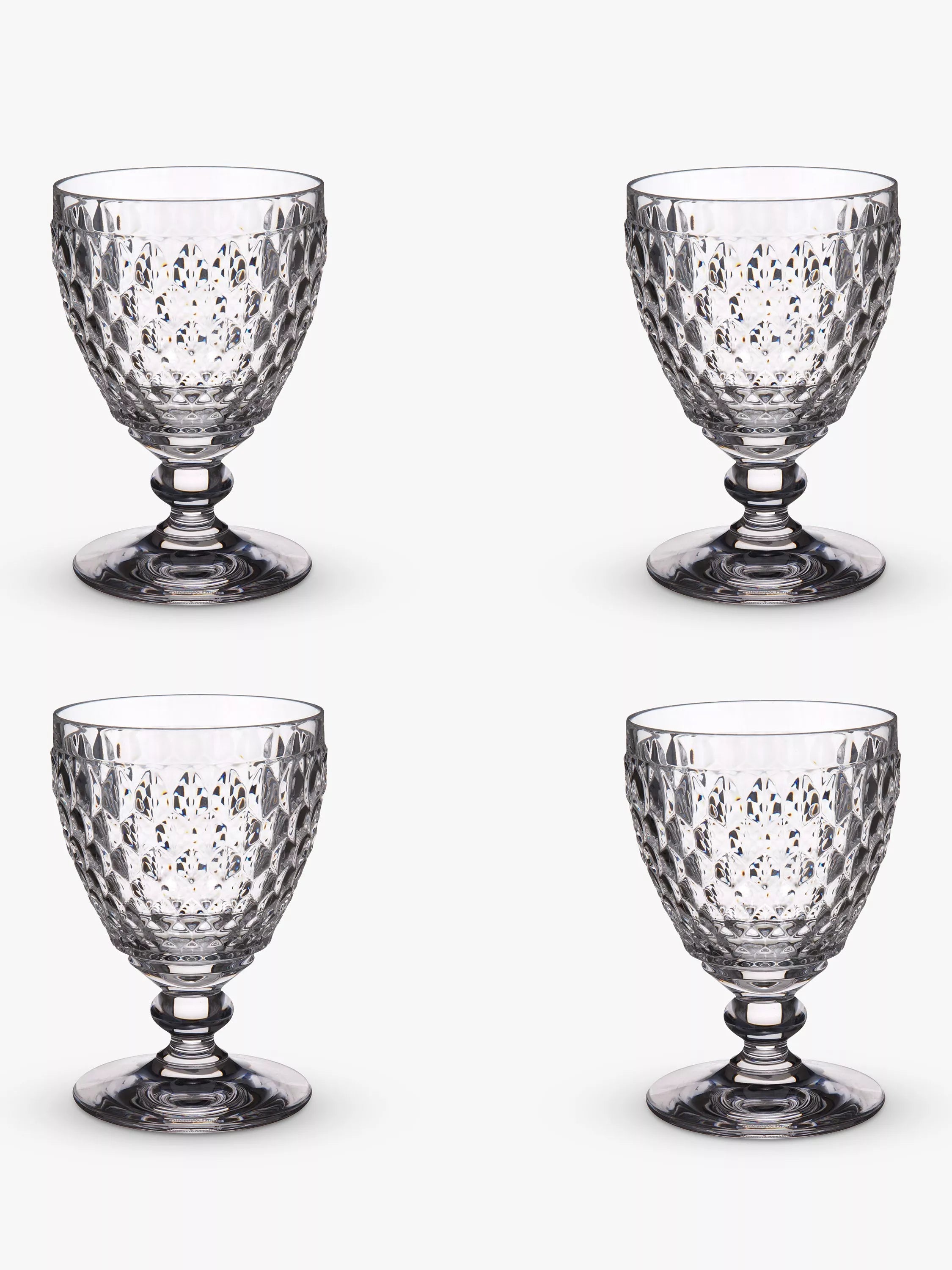 Villeroy & Boch Boston White Wine Goblet Glasses, Set of 4, 120ml