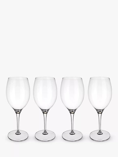 John Lewis Villeroy & Boch Maxima Bordeaux Red Wine Goblet Glasses, Set of 4, 200ml, Clear- Buy online at McGrocer